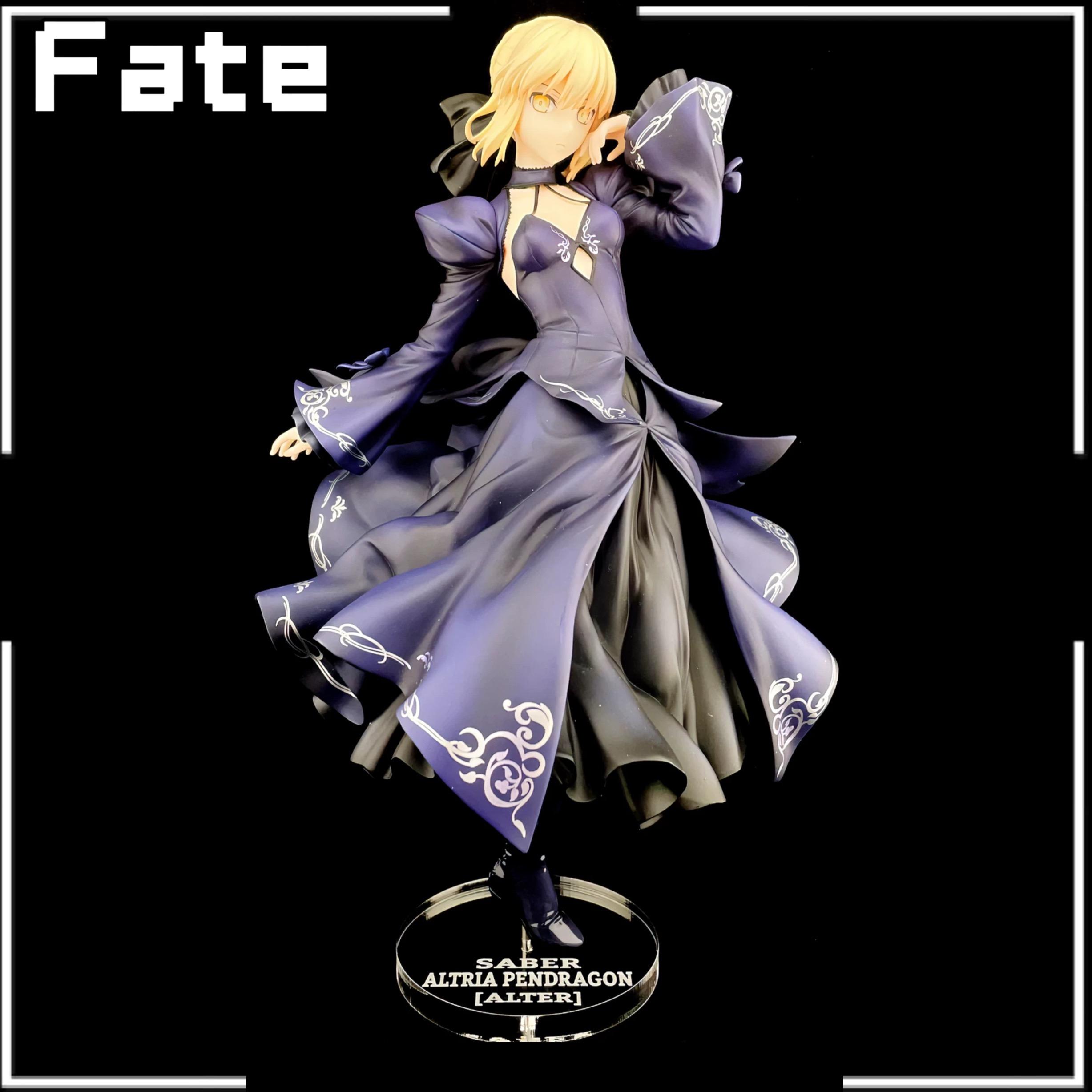 Fate/Grand Order ALTER Artoria Pendragon Saber Dress Ver. 阿爾托莉雅 黑賽巴 禮服 FGO 公仔底座 壓克力底座 彩色底座