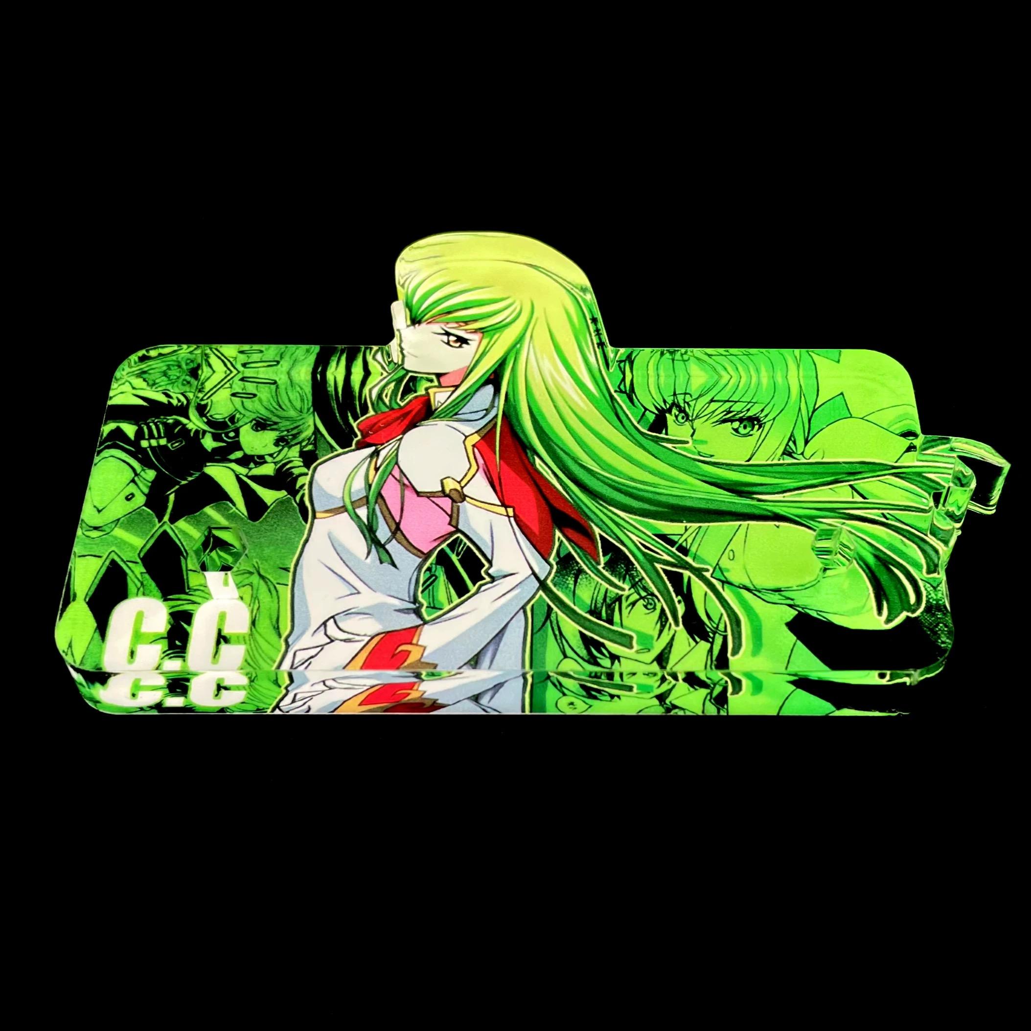 反叛的魯路修 EXQ C.C. 戰鬥服 Code Geass 公仔底座 壓克力底座 彩色底座