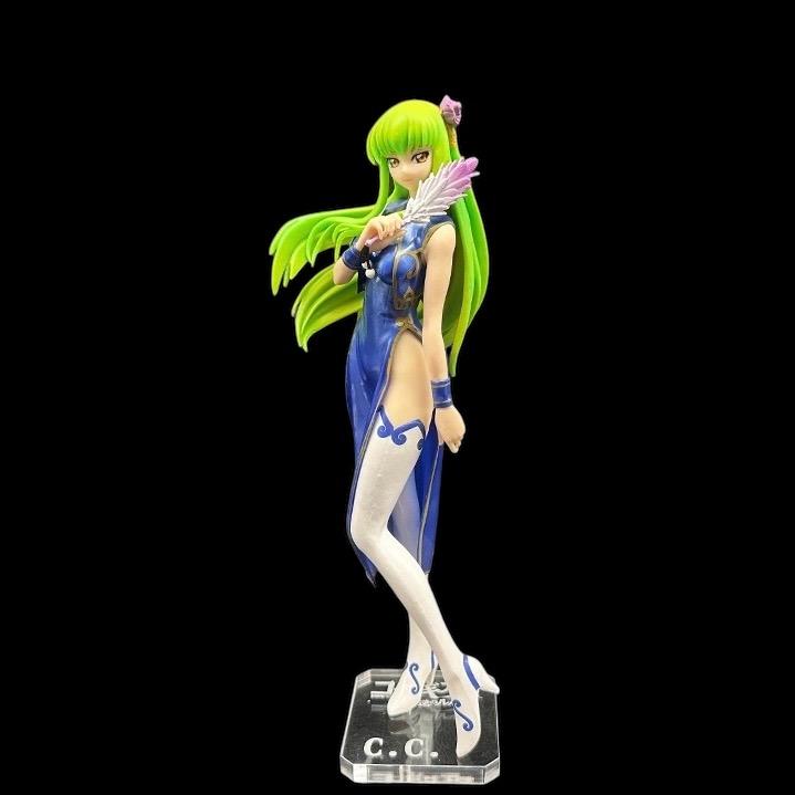 反叛的魯路修 EXQ 旗袍 C.C. Code Geass 公仔底座 壓克力底座 彩色底座