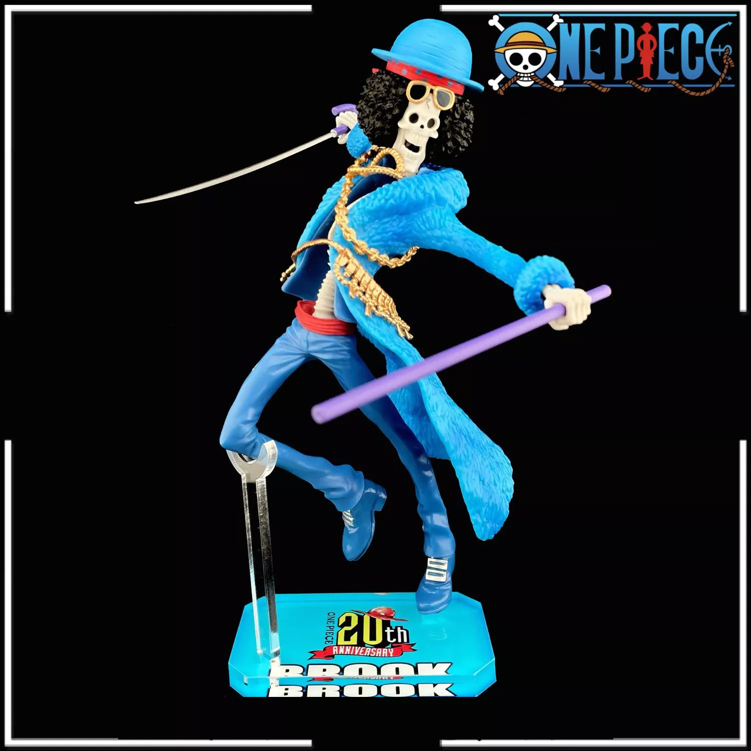 海賊王 一番賞 藍衣20週年 布魯克 航海王 公仔底座