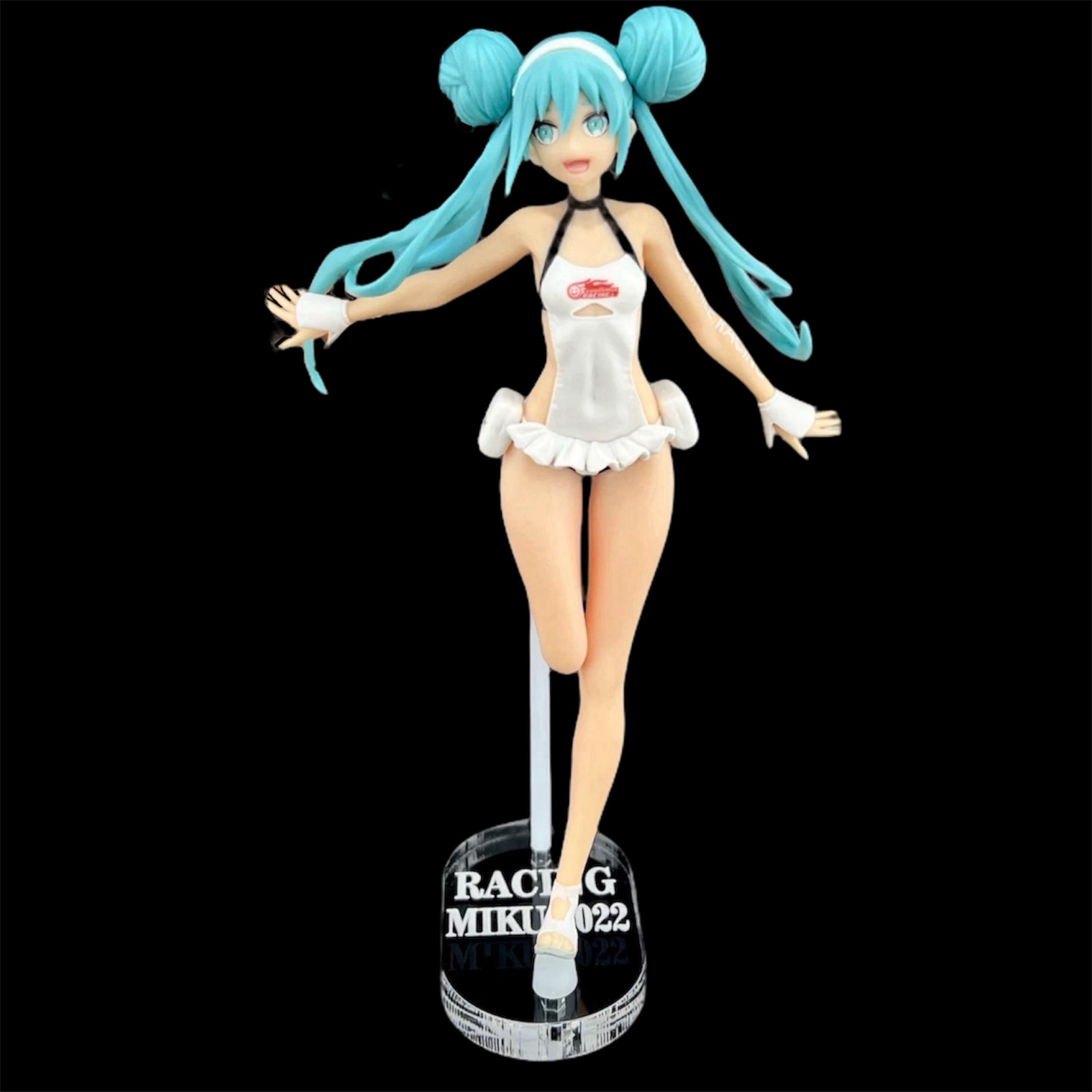 初音未來 BANPRESTO RACING MIKU 2022 Tropical Maid Ver. 初音 公仔底座 壓克力底座