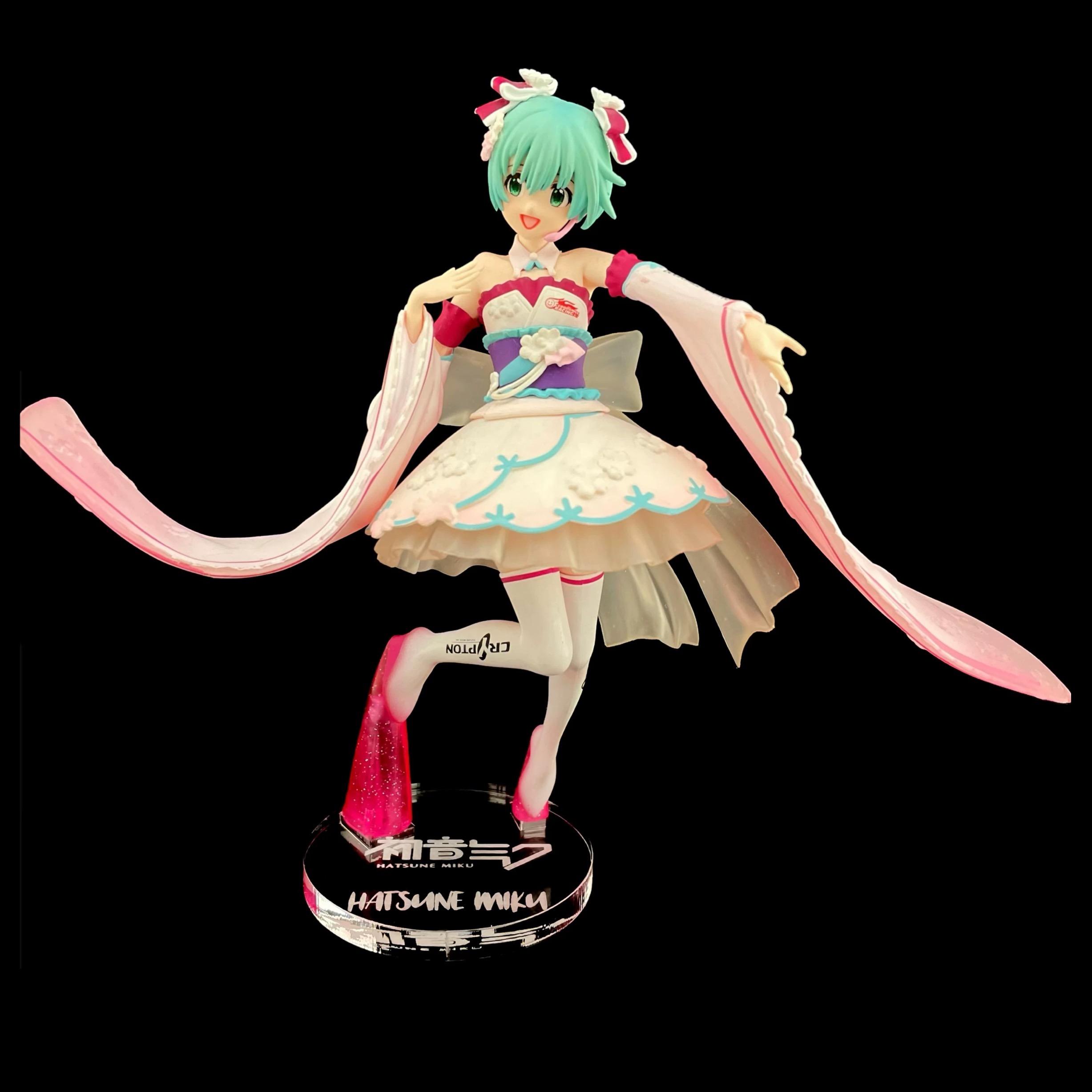 初音未來 ESPRESTO EST 2019 晴着ver. 初音 RACING MIKU 公仔底座 壓克力底座