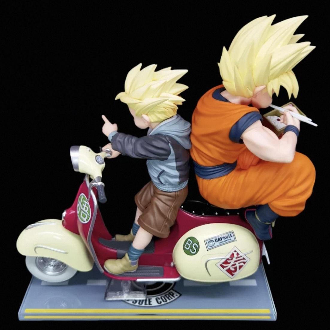 七龍珠 MegaHouse DESKTOP REAL McCOY 悟空&悟飯 父子機車 公仔底座