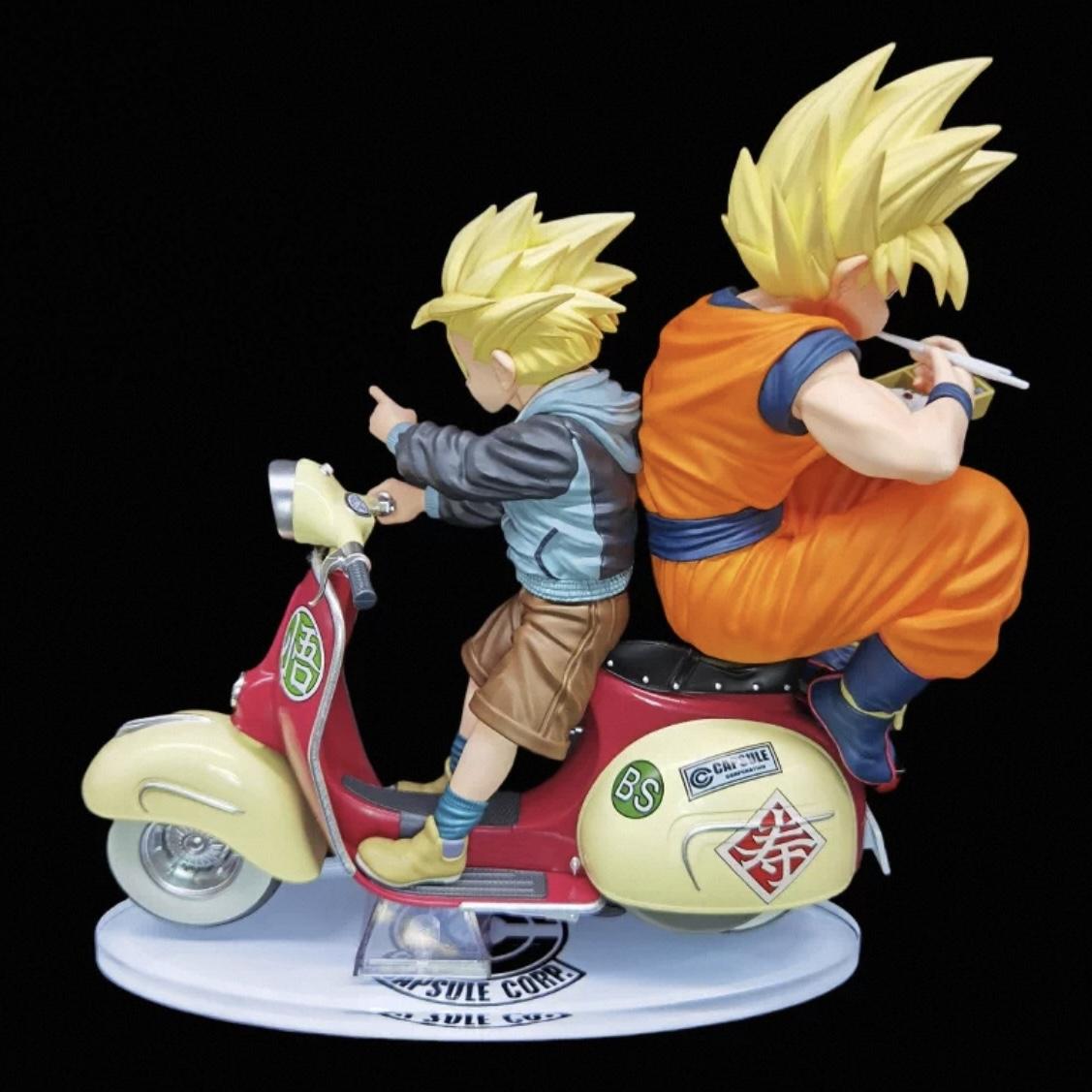七龍珠 MegaHouse DESKTOP REAL McCOY 悟空&悟飯 父子機車 公仔底座