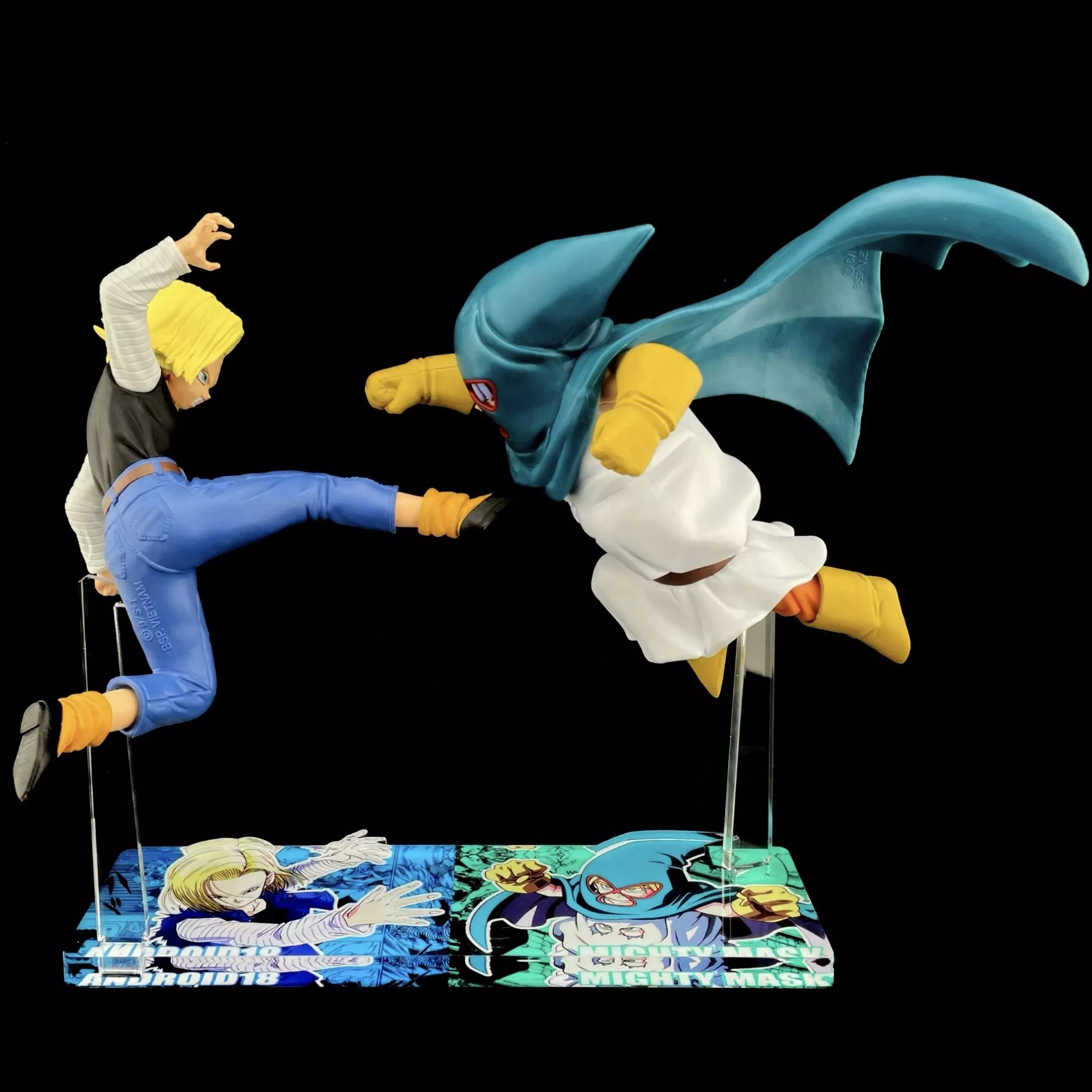 七龍珠Z MATCH MAKERS 18號 vs 撒旦 蒙面俠 競爭對手 公仔底座