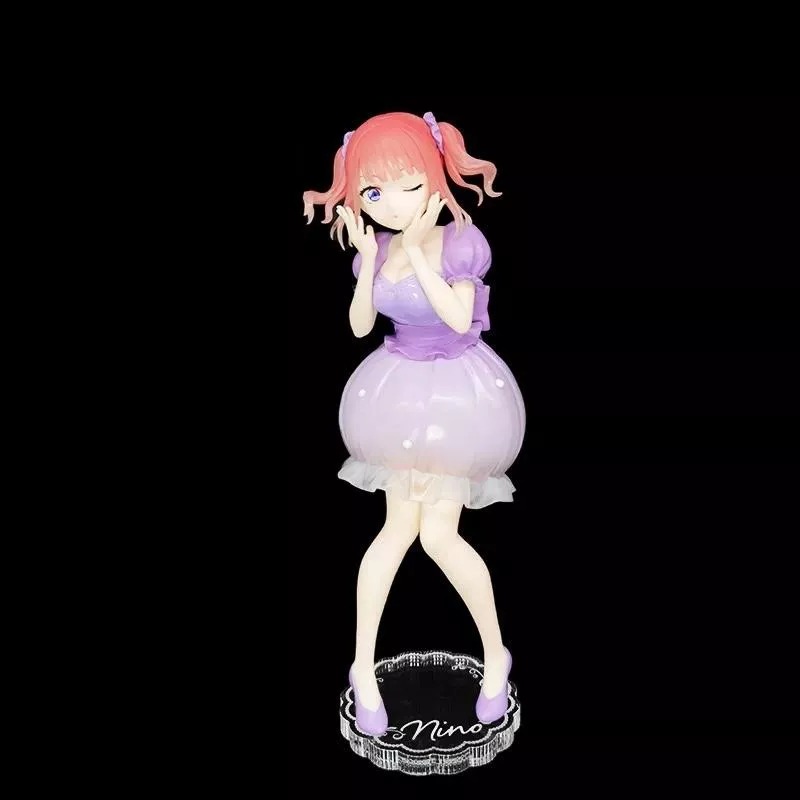 五等分的花嫁 FuRyu Trio-Try-iT 二乃 粉彩洋裝ver 公仔底座