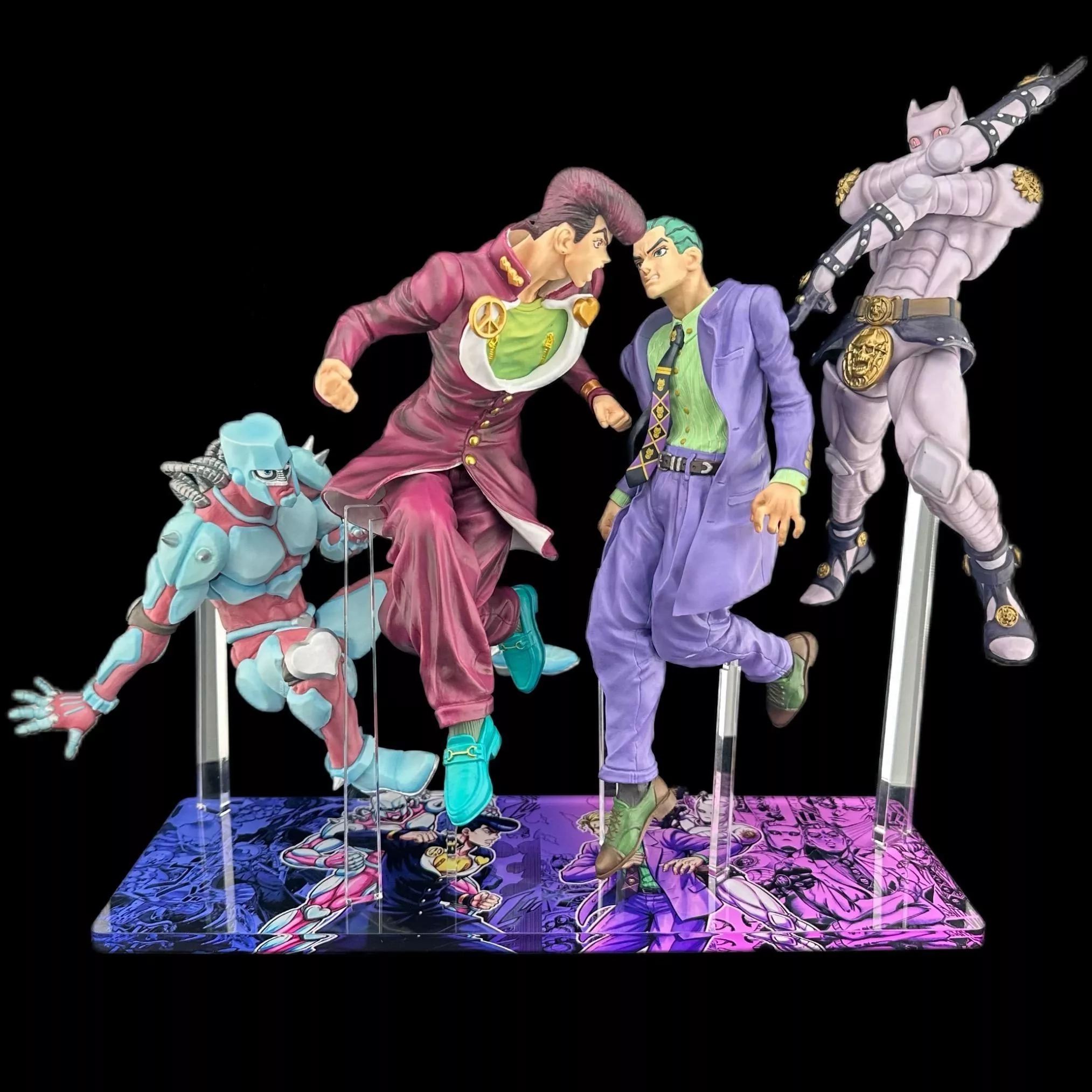 JoJo的奇妙冒險 一番賞 不滅鑽石 STAND RUSH 東方仗助 瘋狂鑽石 川尻浩作 殺手皇后 公仔底座 合體底座