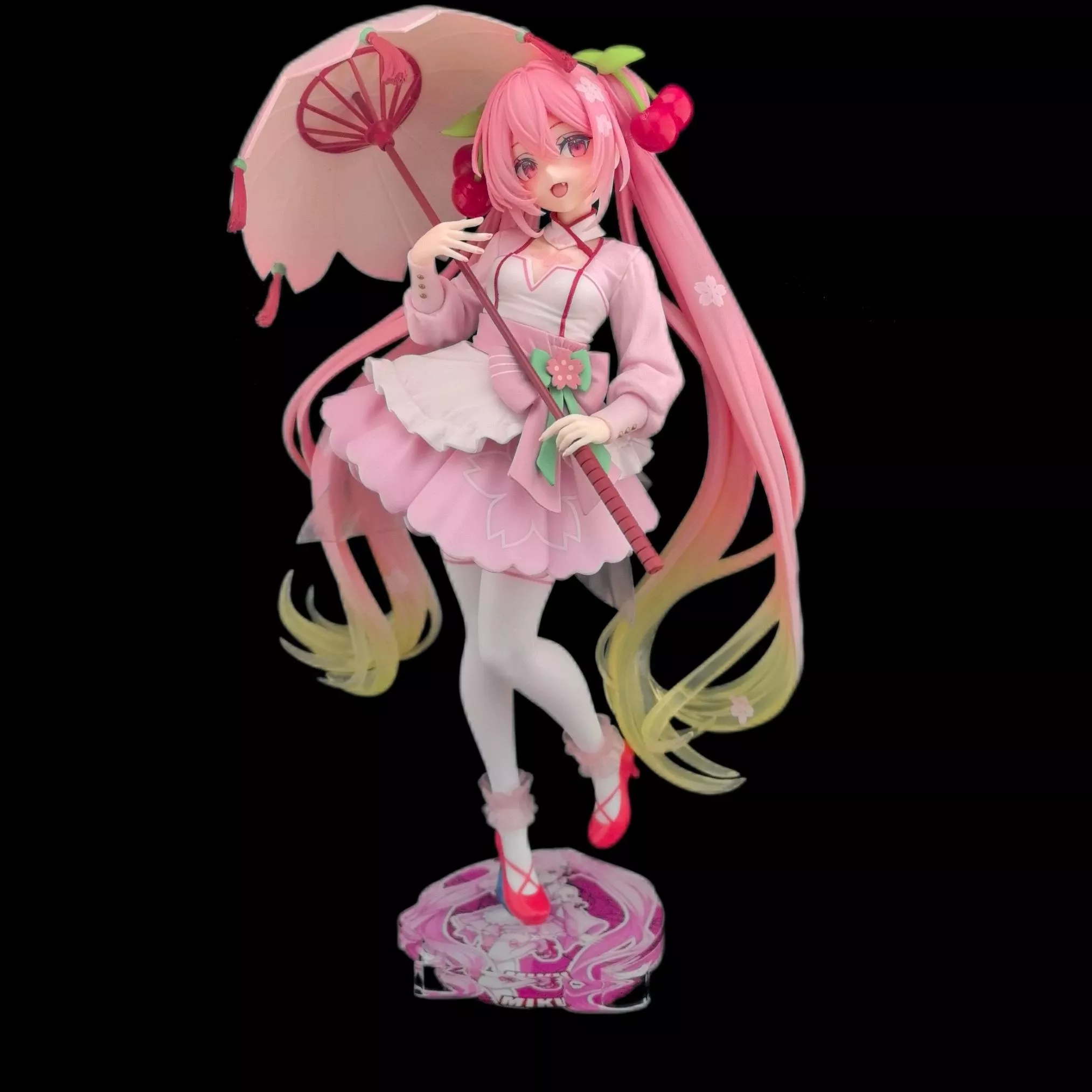 初音未來 TAITO AMP+ 初音 櫻花洋裝 ver. 公仔底座