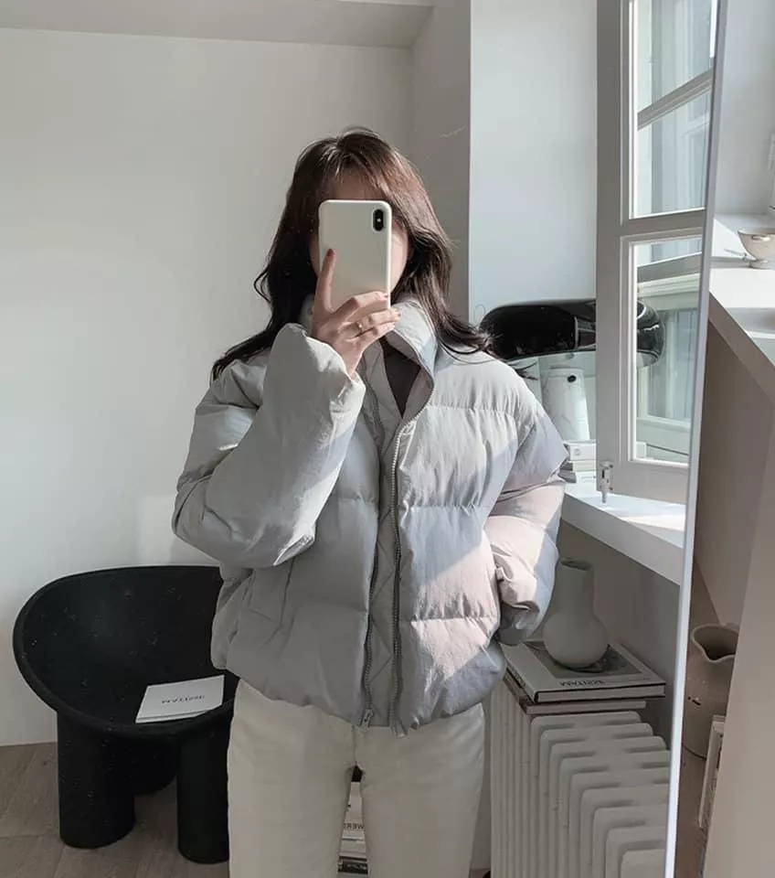美得冒泡羽絨外 (4color)