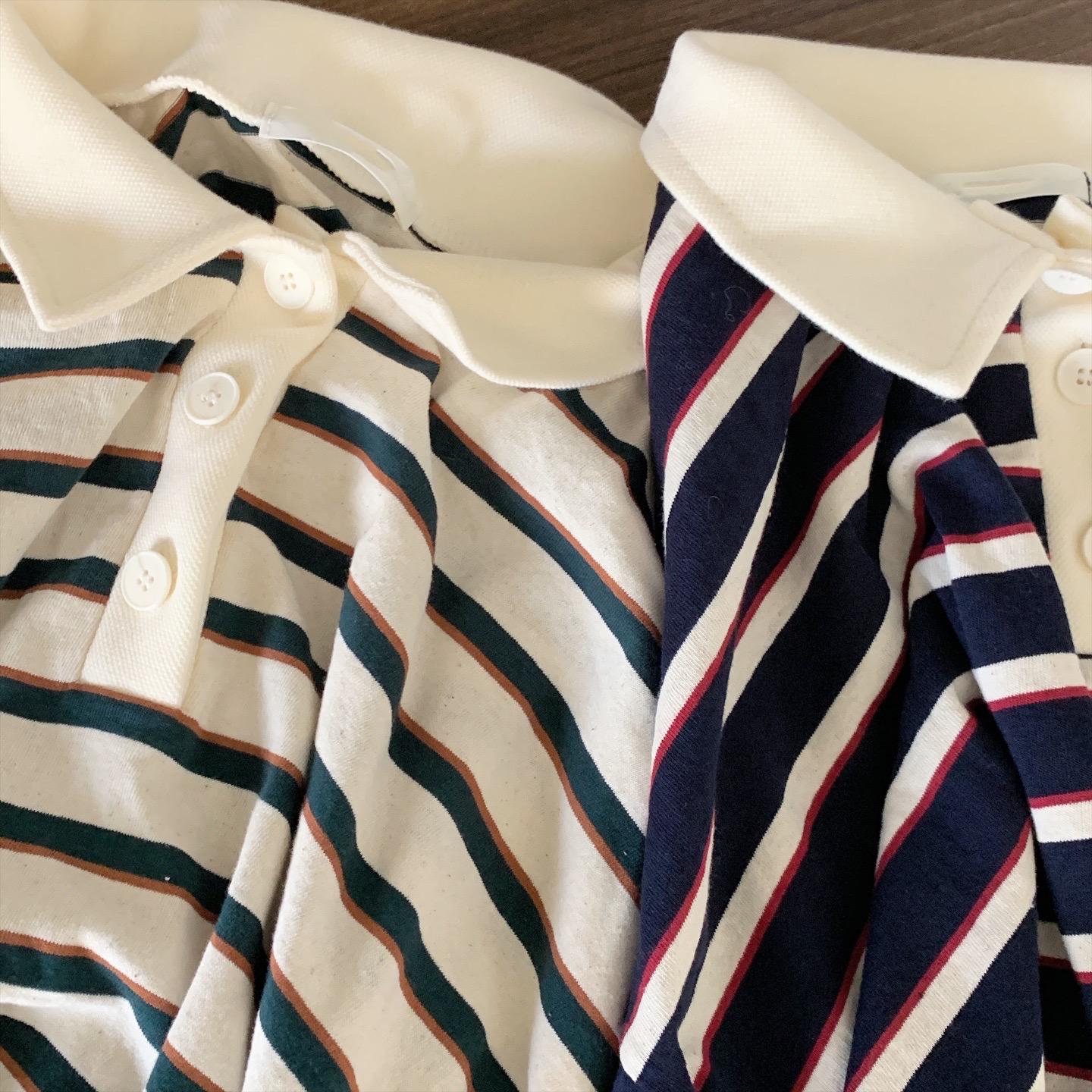 Stripe polo tee