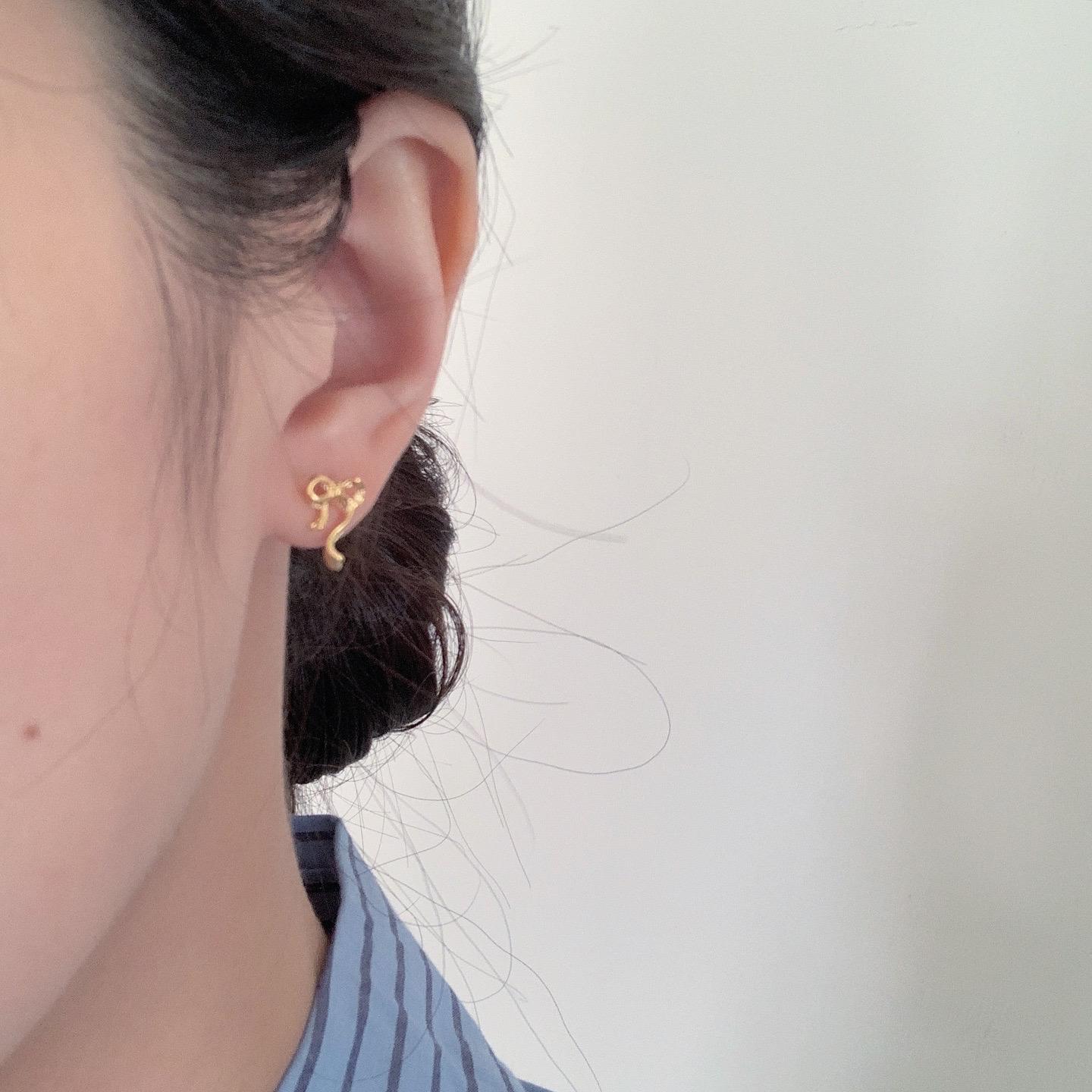 Ribbon earrings