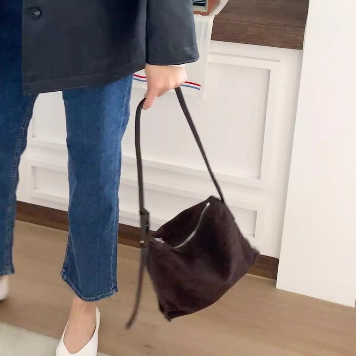 Bucks & Leather 慵懶拉鍊包 (S)