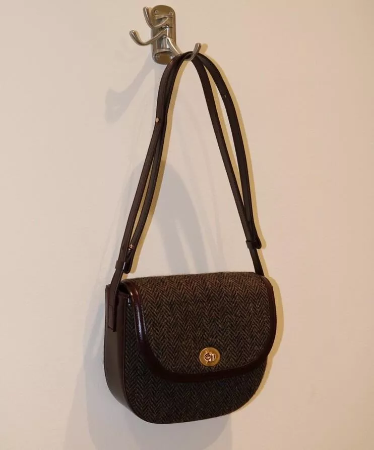 (Dearni) 復古蘇格蘭羊毛格紋包