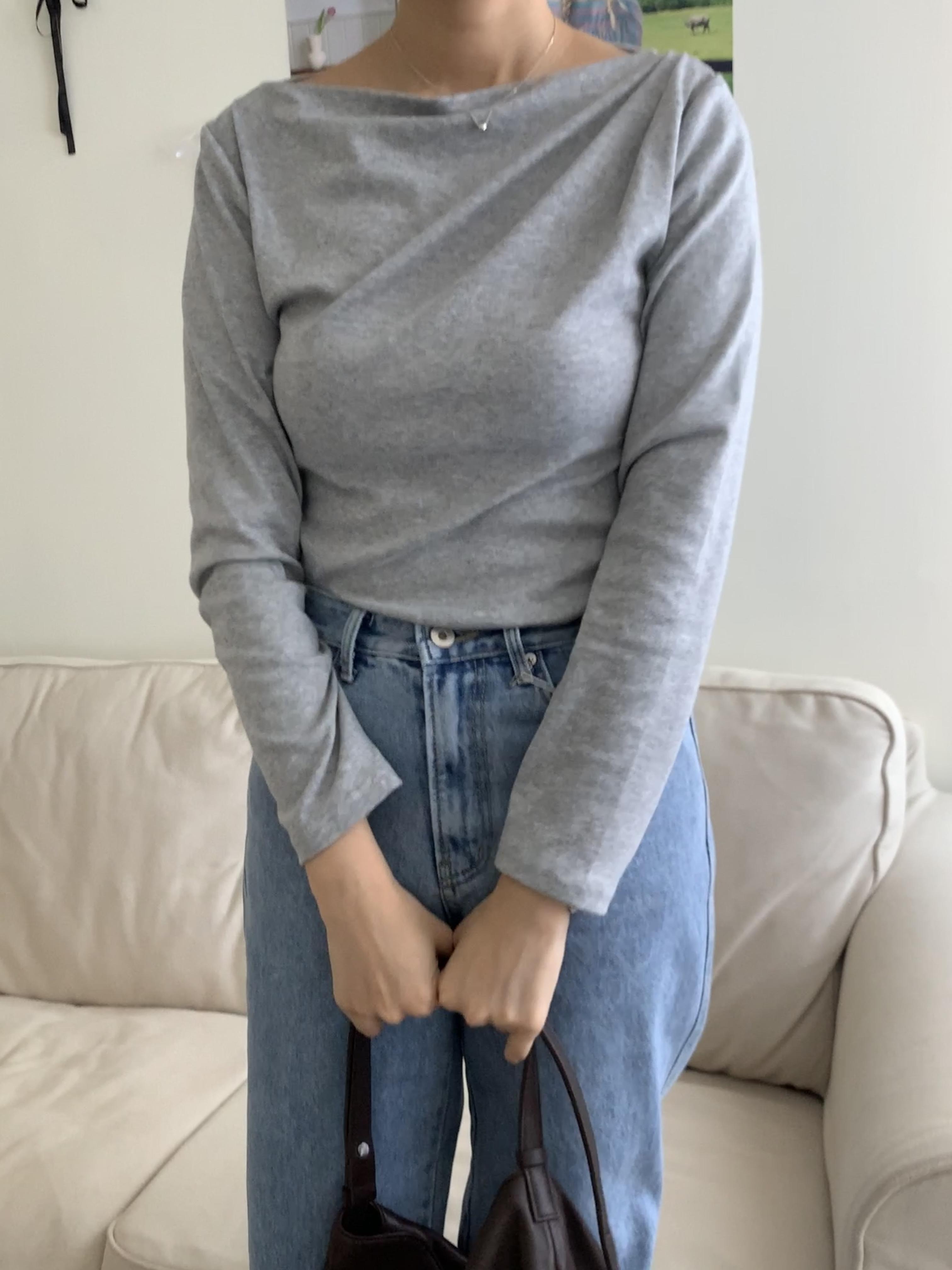 隨性小皺摺 tee