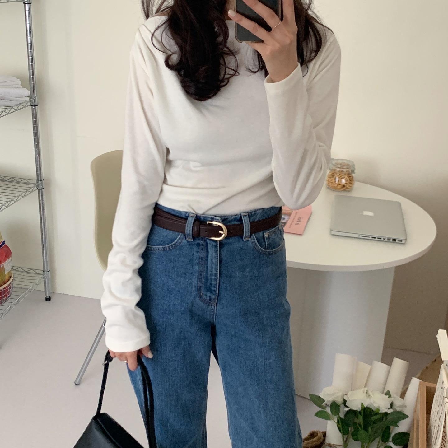 隨性小皺摺 tee