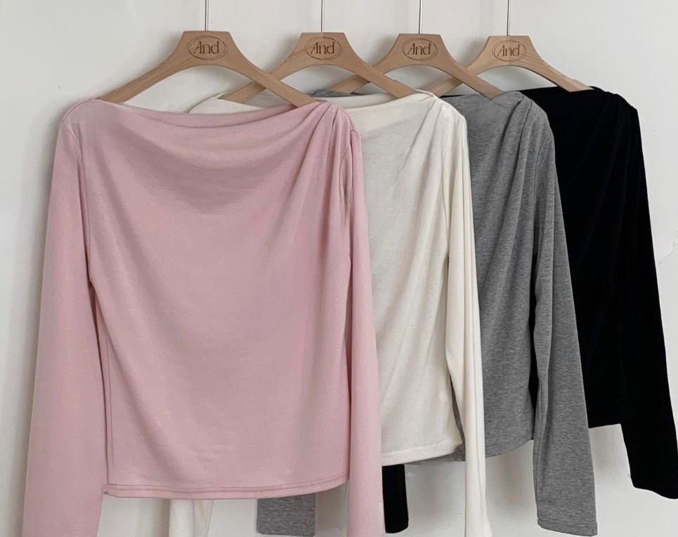 隨性小皺摺 tee