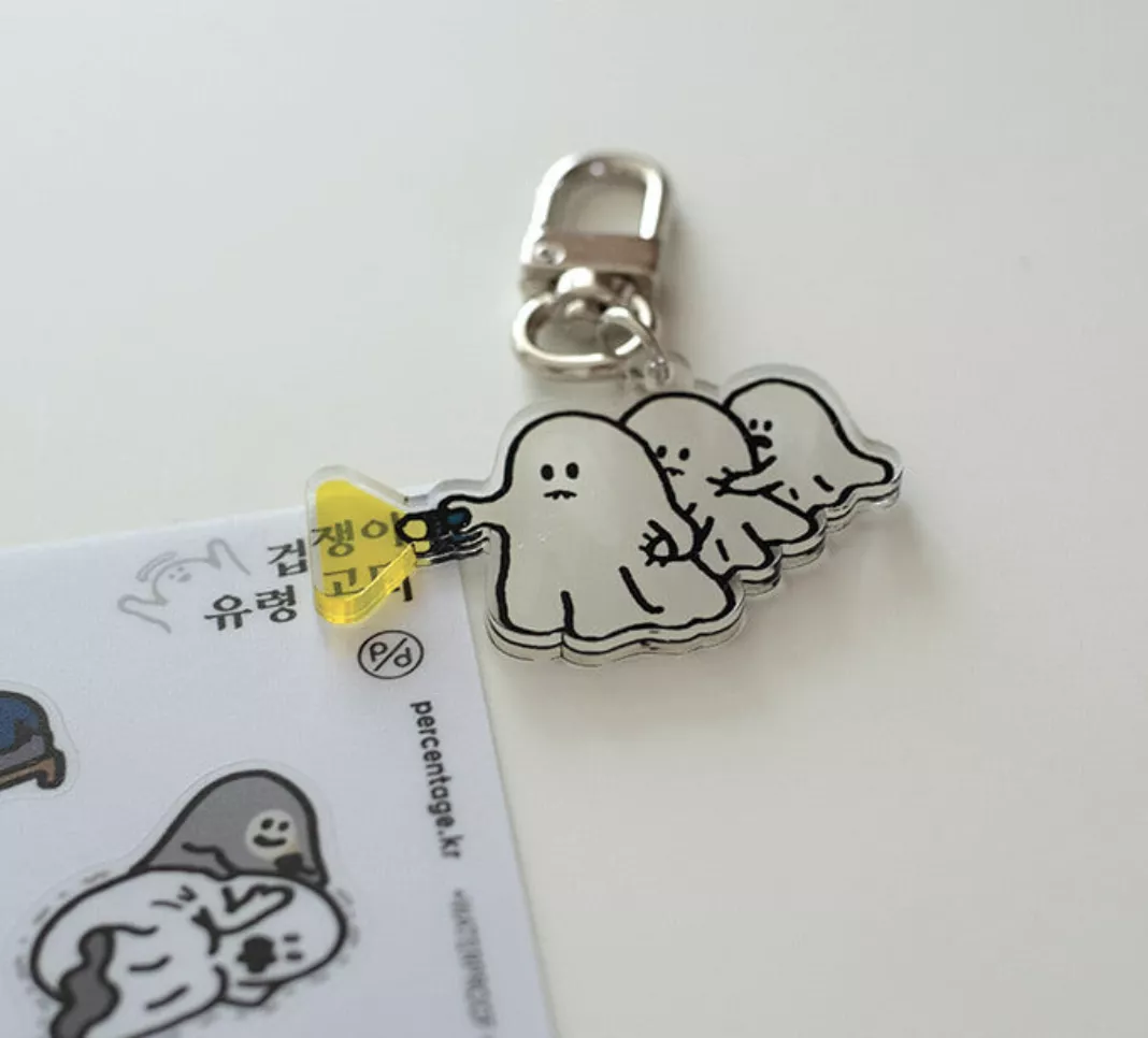 percentage 小幽靈壓克力吊飾
