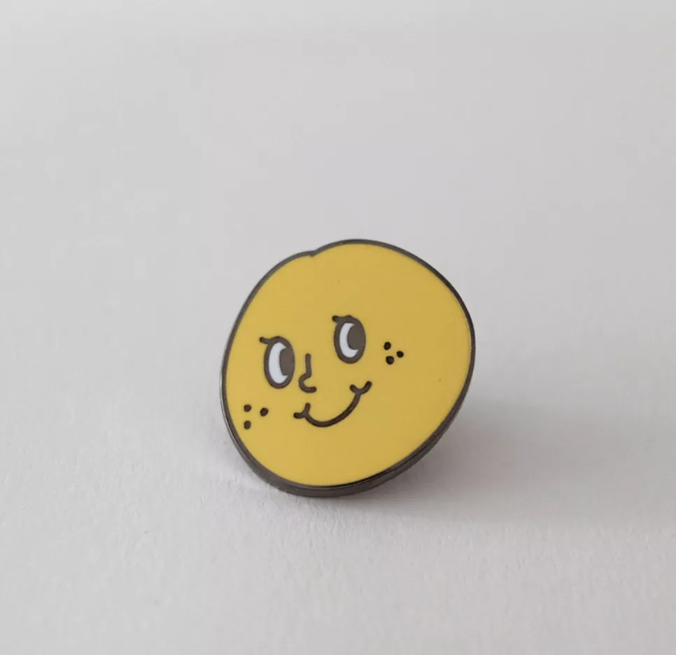 oh-lolly-day 黃色笑臉別針