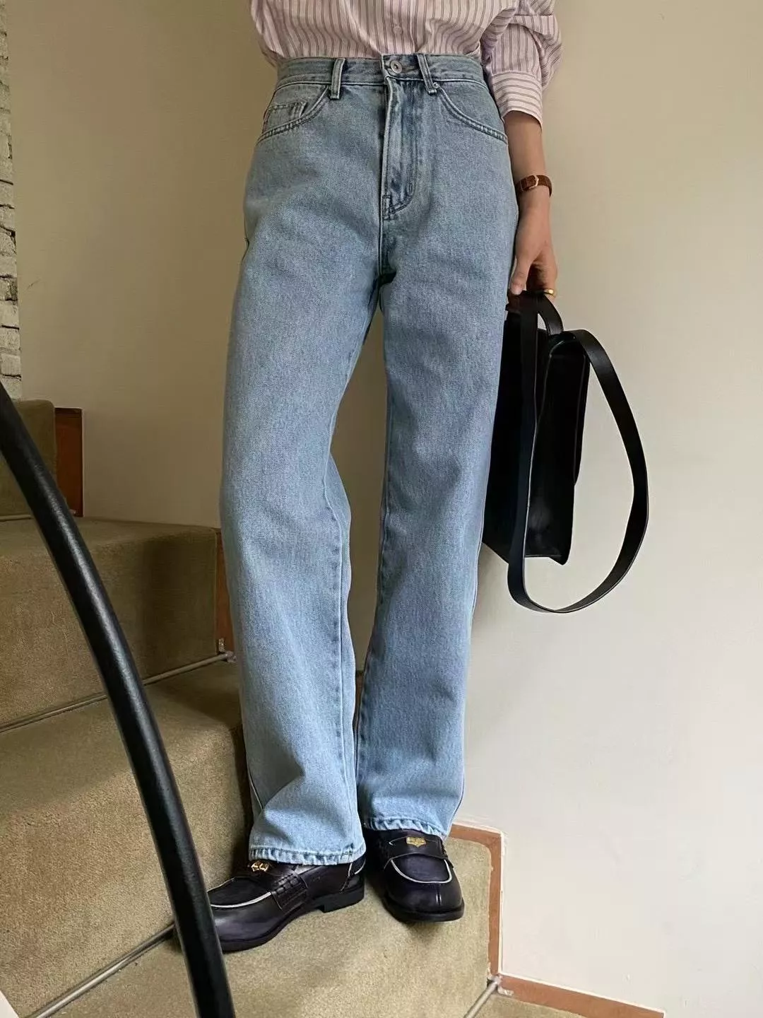 小直筒淺色牛仔 (SALE💗)