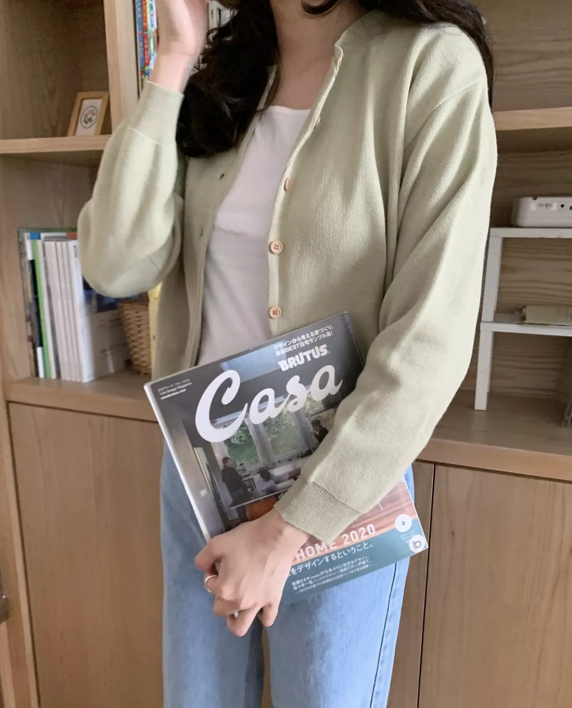 青蘋果木釦小外套