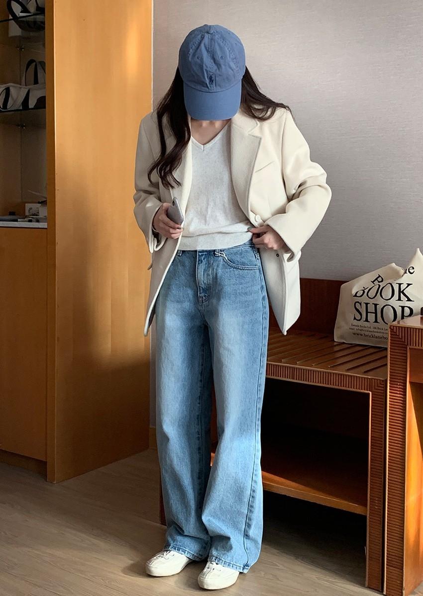 (ordinairement) 微寬牛仔褲