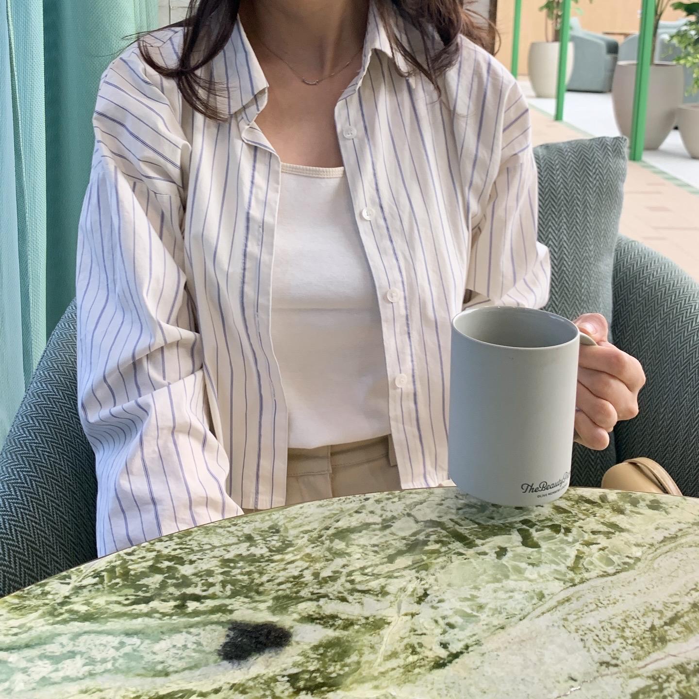 撞色棉質背心