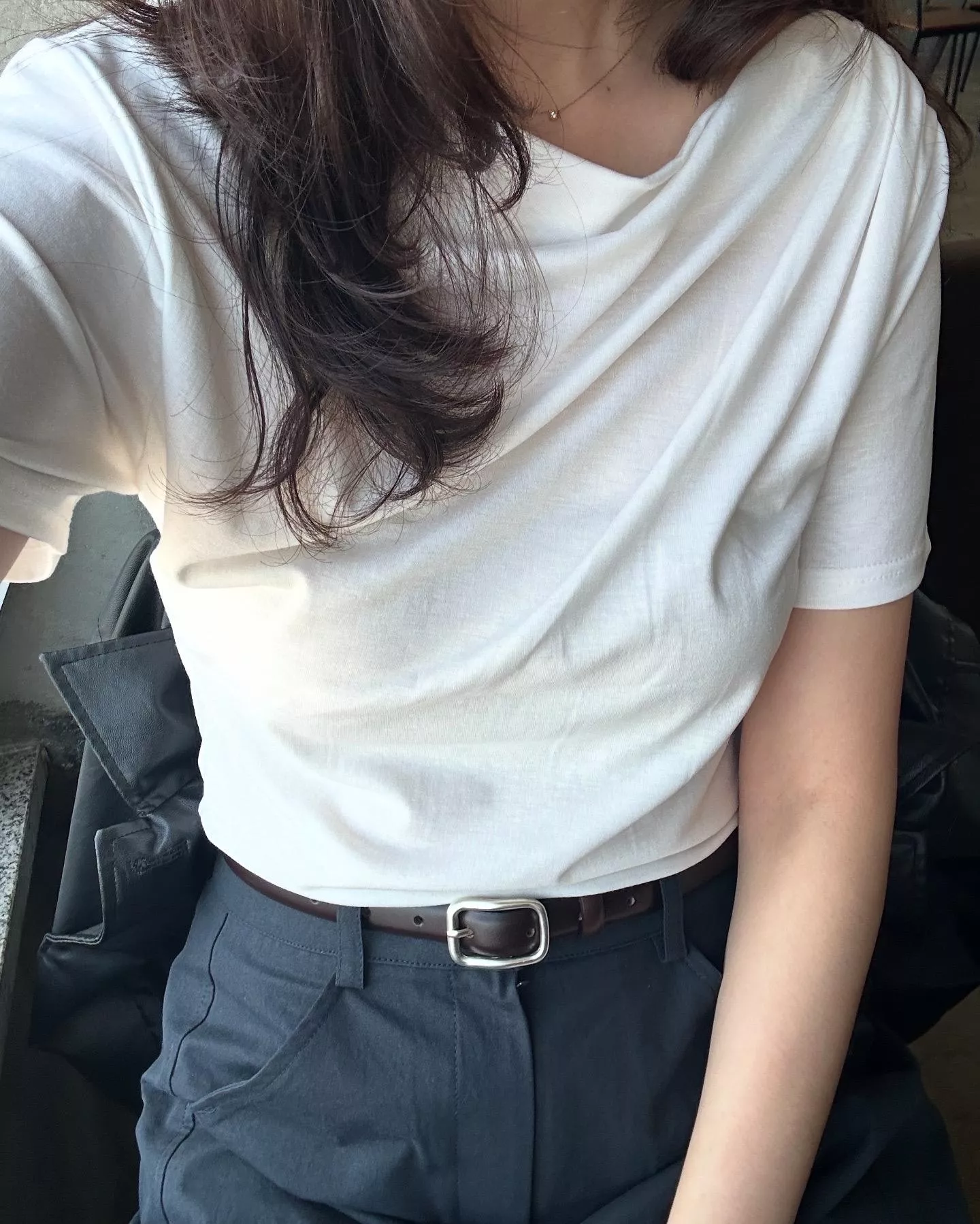 小皺摺短tee