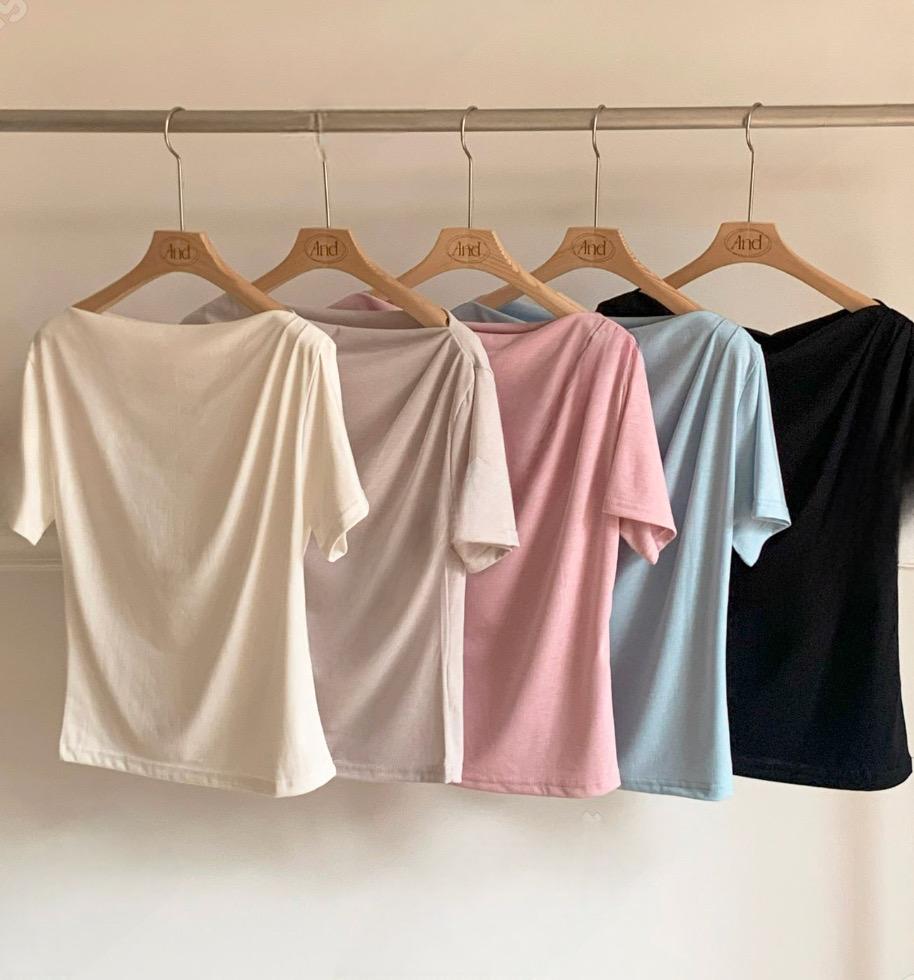 小皺摺短tee