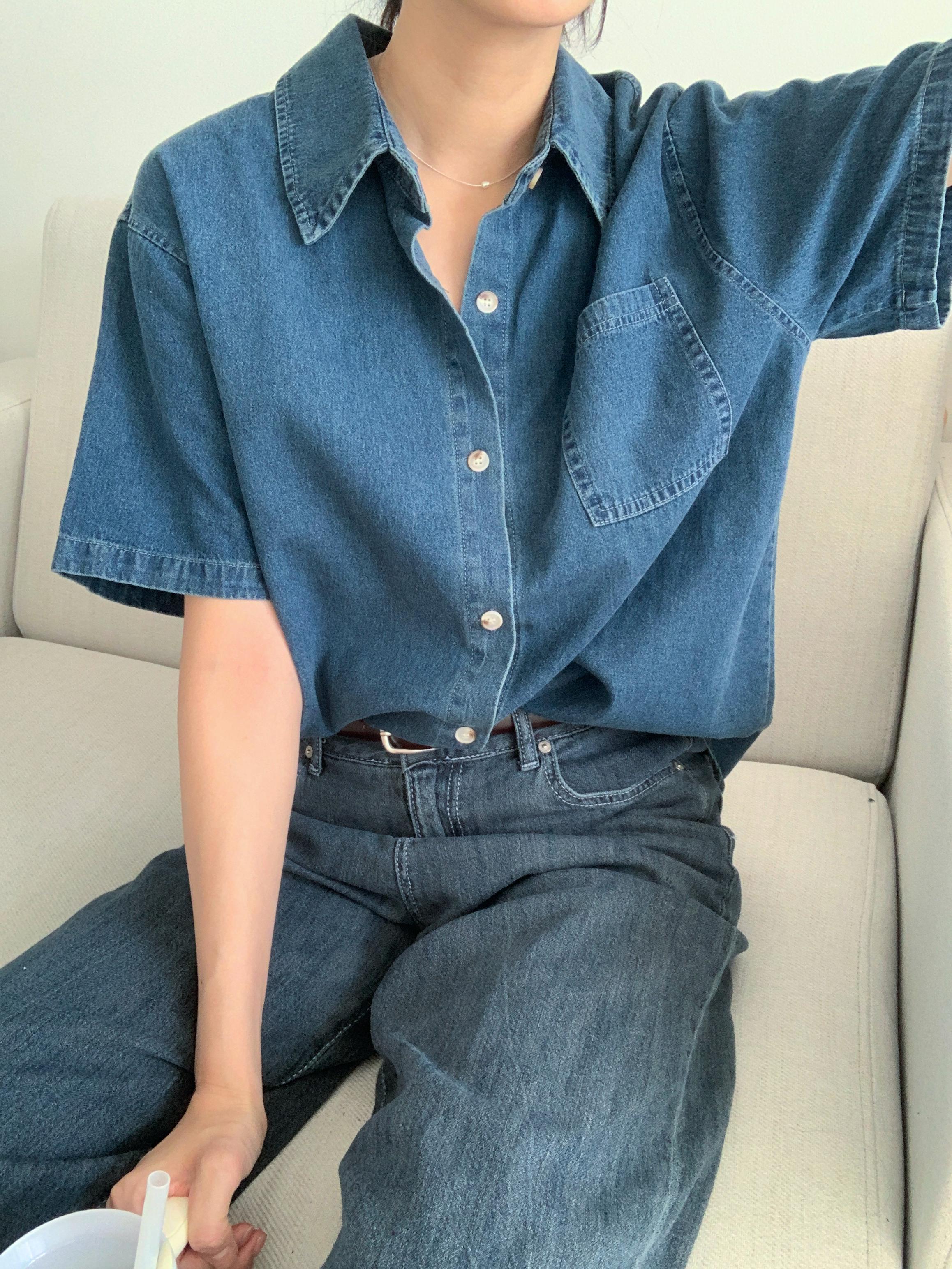 經典牛仔短袖