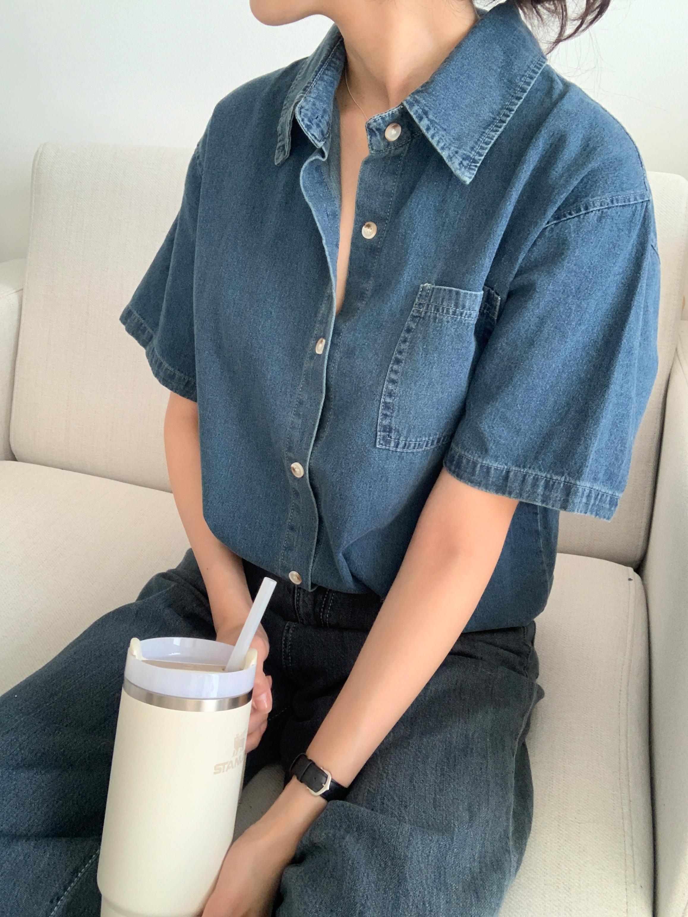 經典牛仔短袖