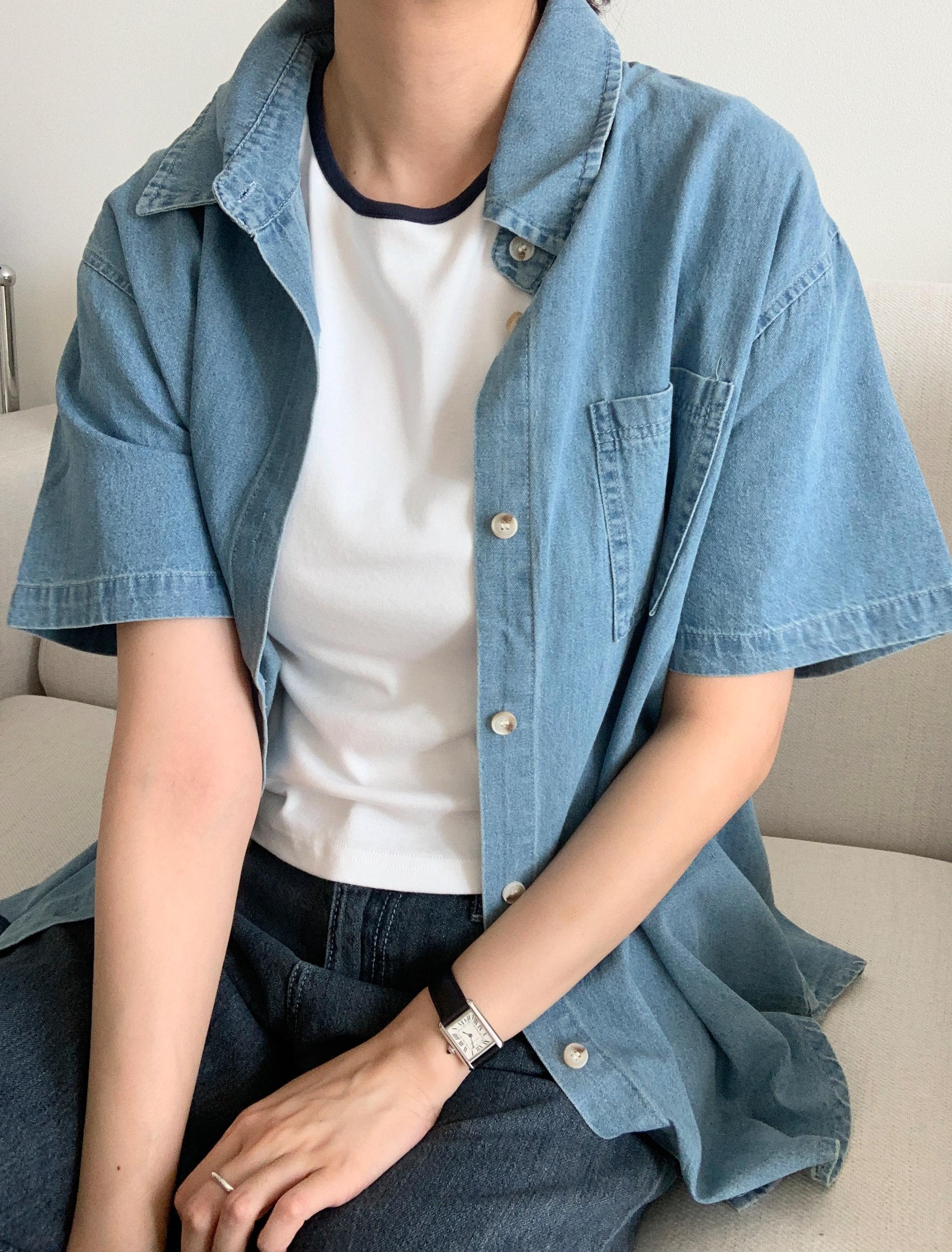 經典牛仔短袖