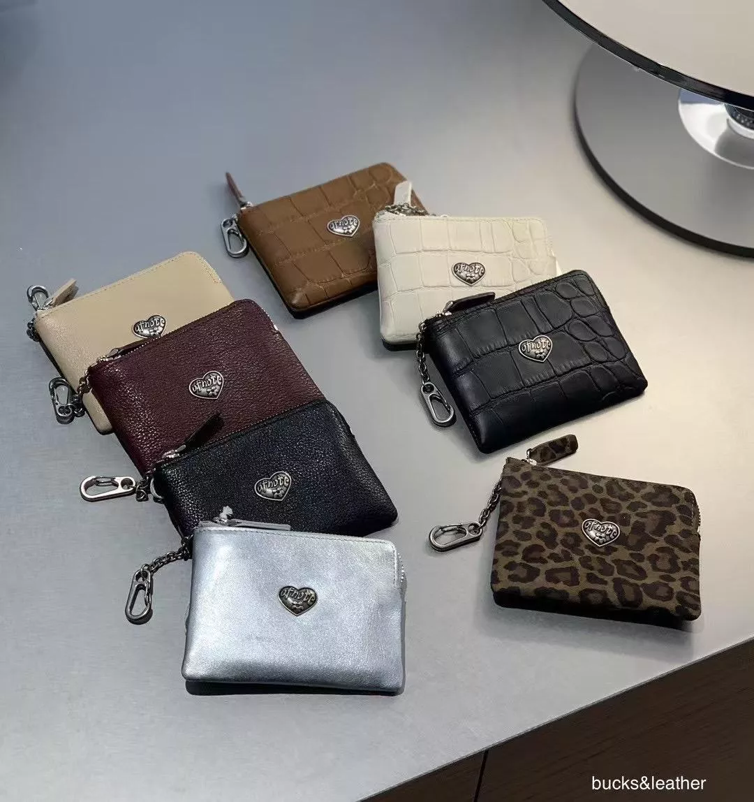 Bucks&leather 愛心拉鍊卡夾