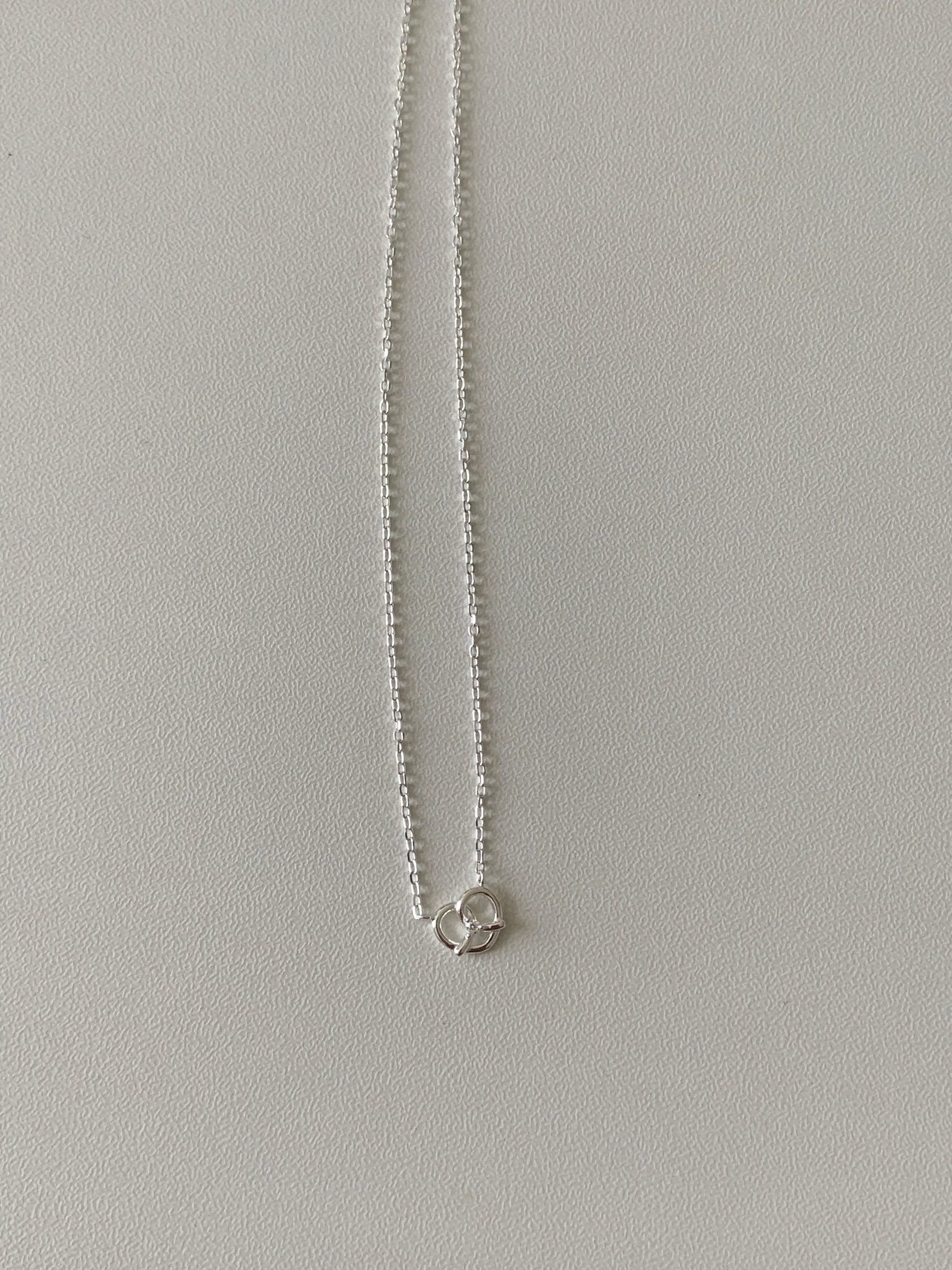 pretzel necklace