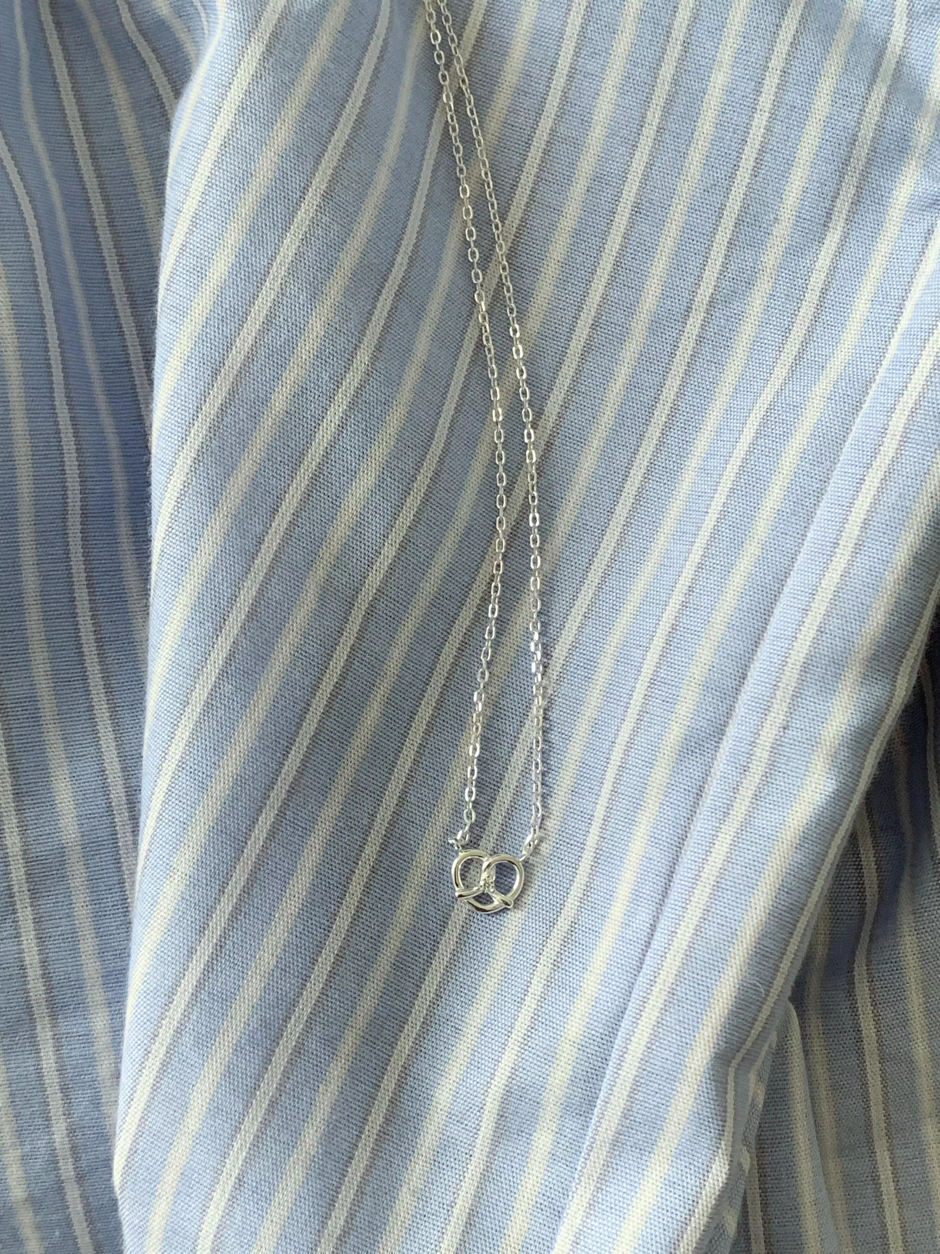 pretzel necklace