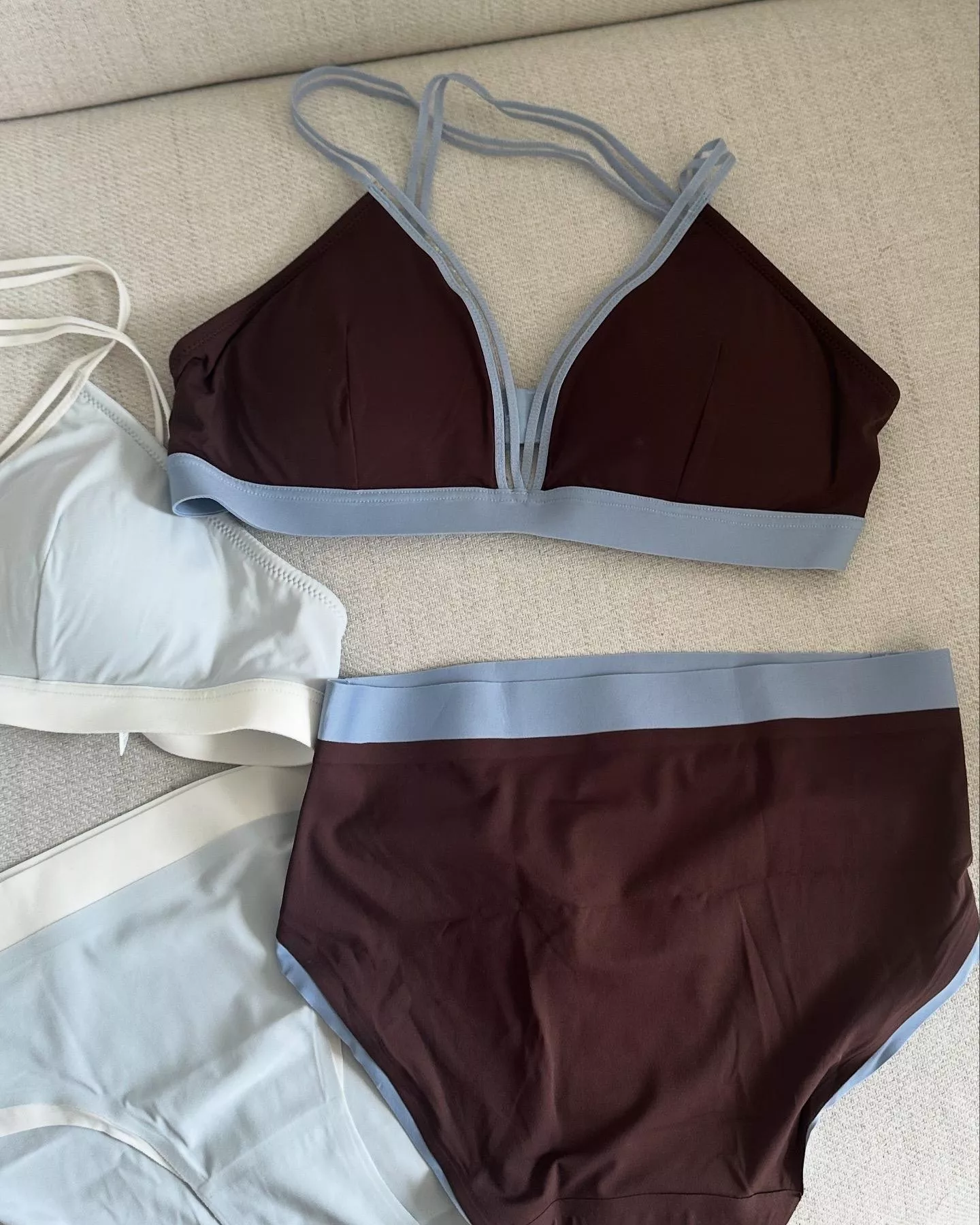 (FLORA家) 撞色內衣set