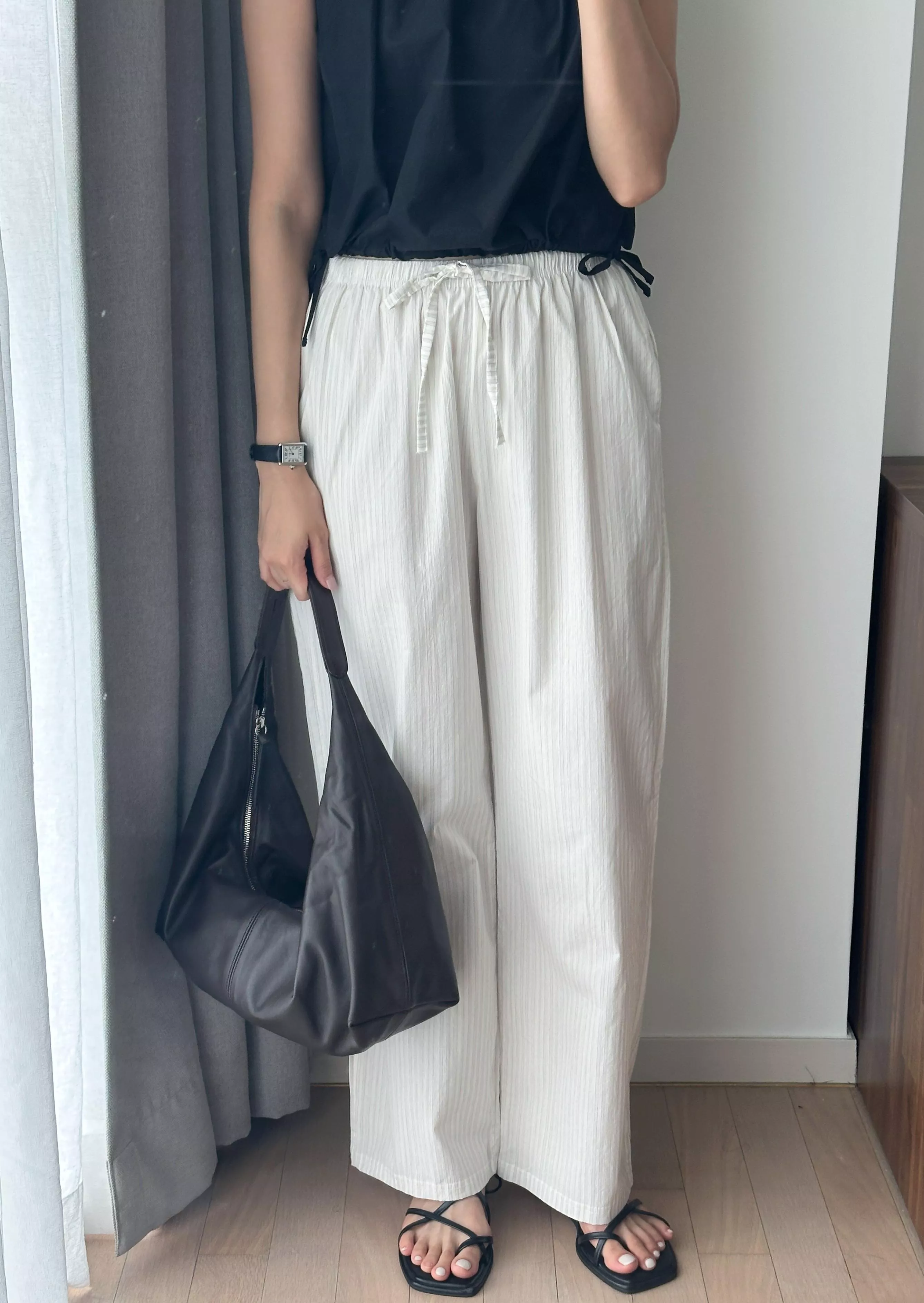 條紋舒適棉褲 (With大腸圈❤️)