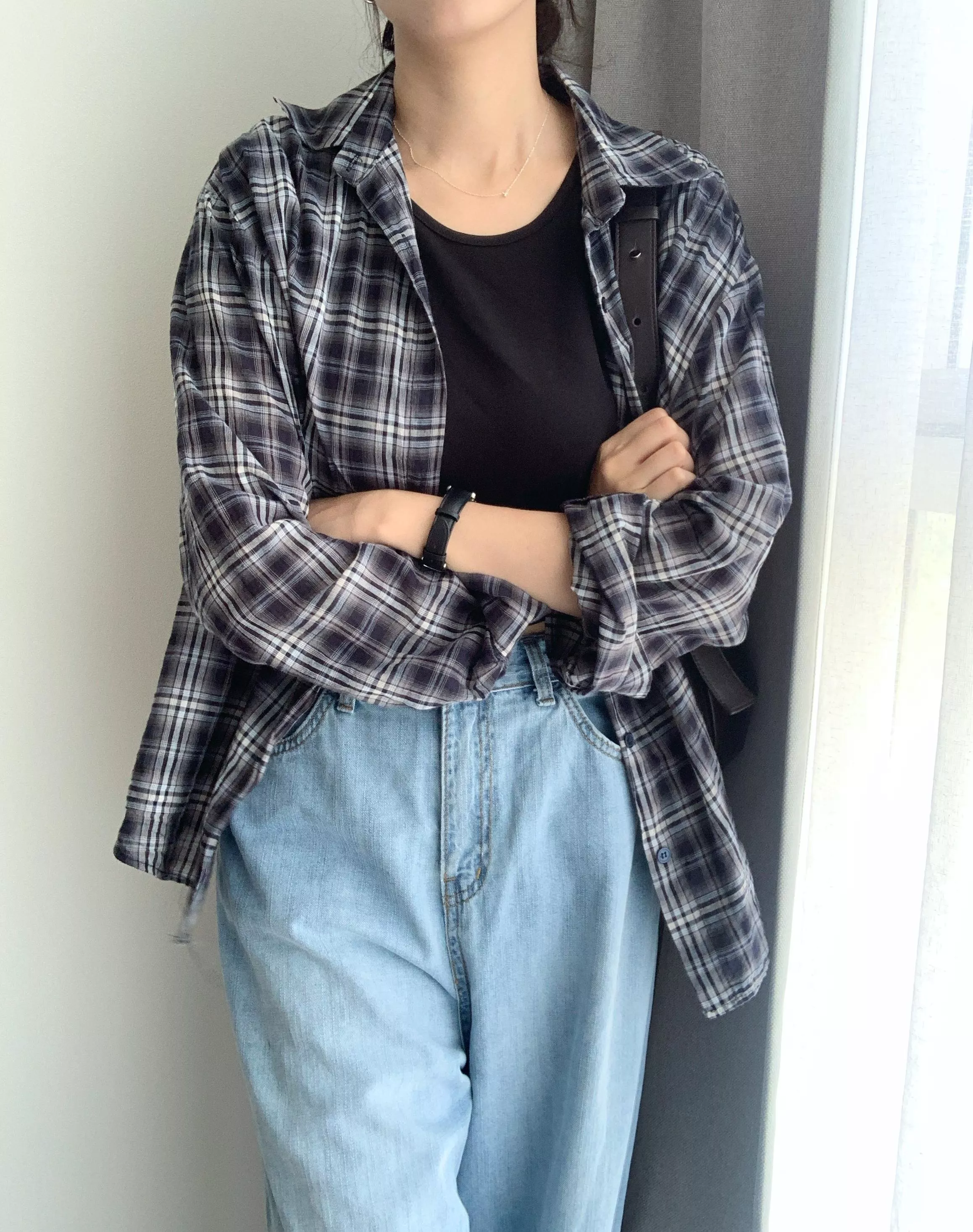 簡約軟綿短版tee