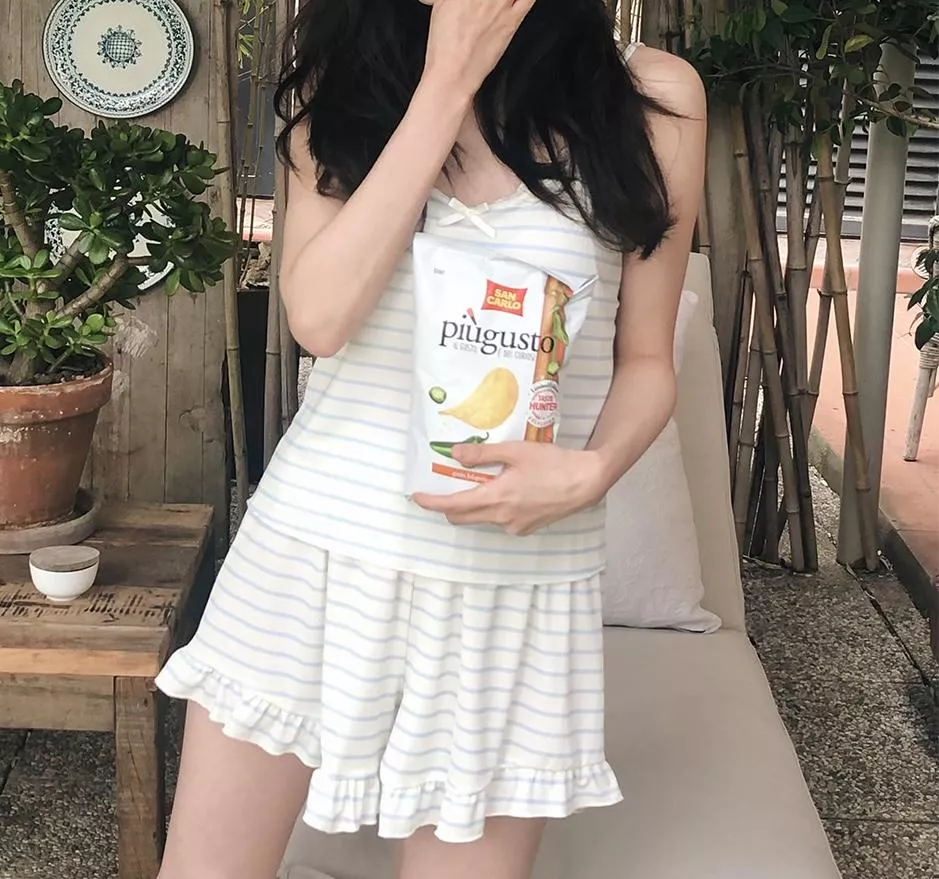 (Slowand) Stripe pajama set