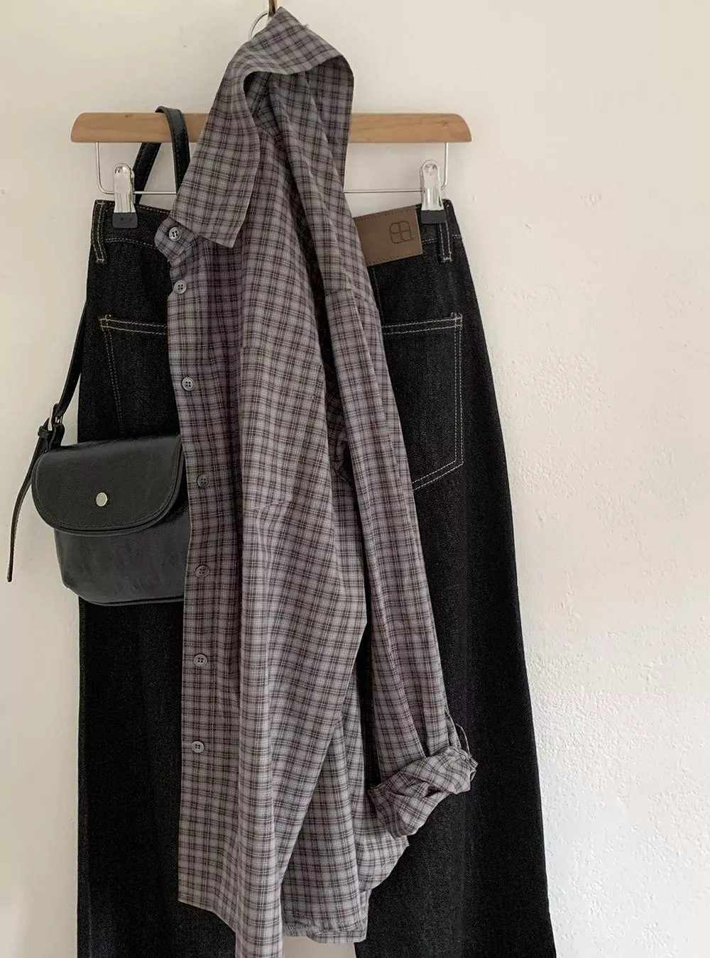 (98doci) vintage check shirt