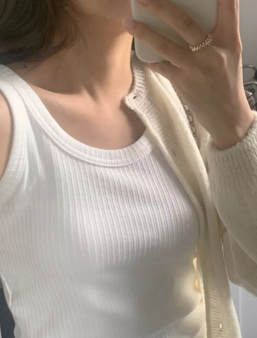 (i.hyun) 簡約小麻花背心