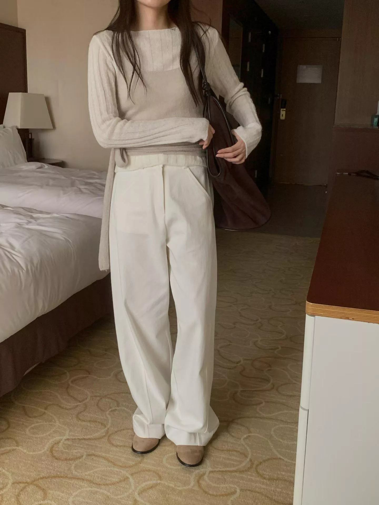 剪裁滿分繭型褲