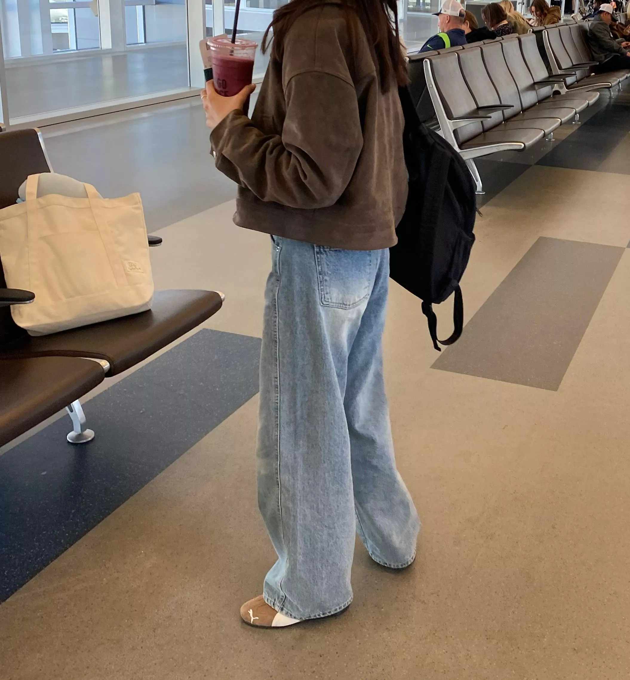 刷色寬直筒牛仔