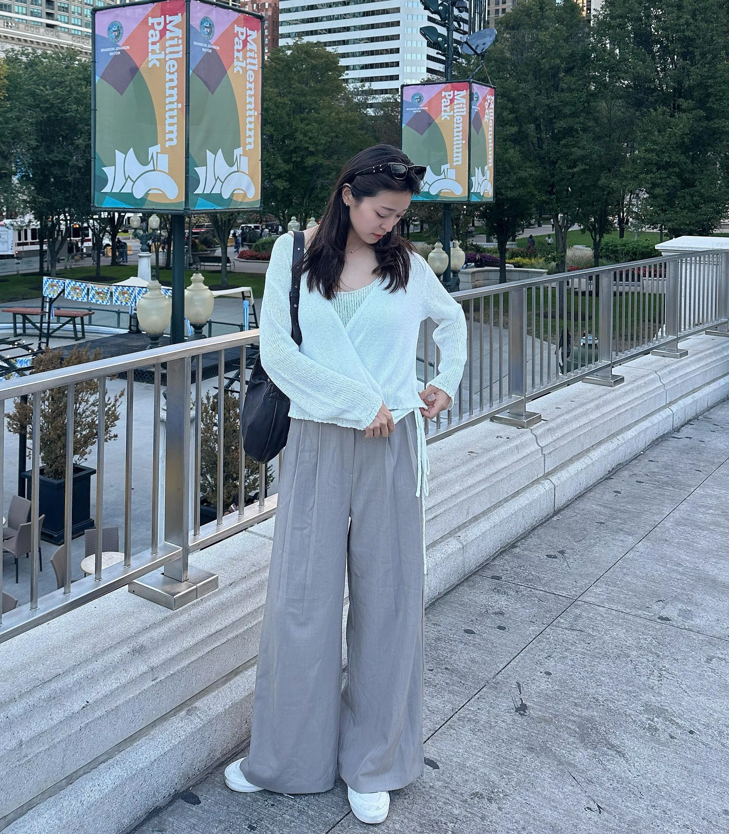 簡約落地寬西褲