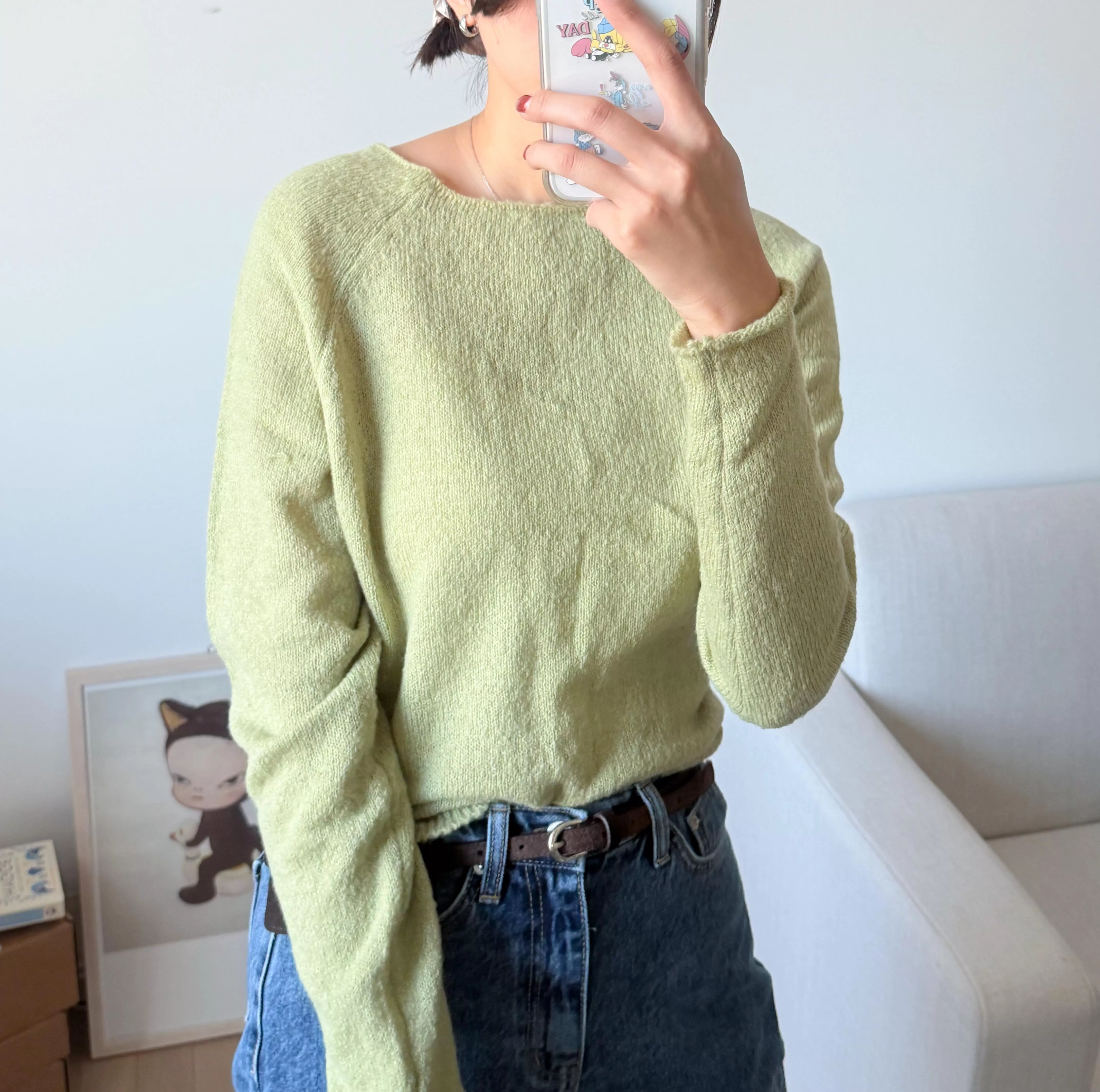 酪梨薄針織 (4color)