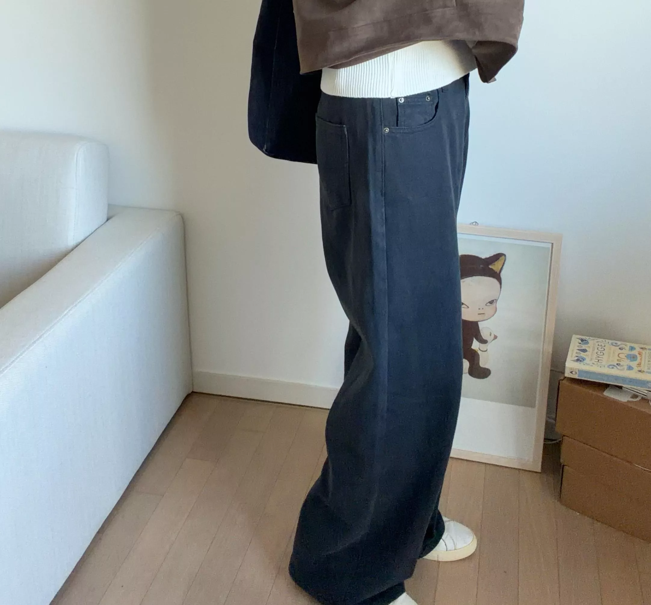 秋季百搭水洗牛仔 (Navy)