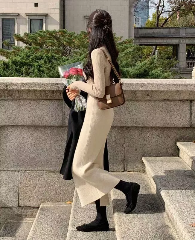 (Cashmere🐑) 親膚簡約羊毛裙 (7color)