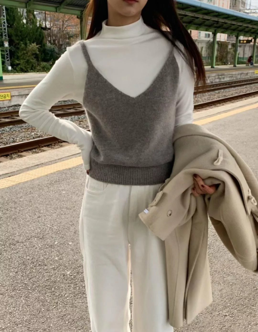 小羔羊法式針織背心 (4color)