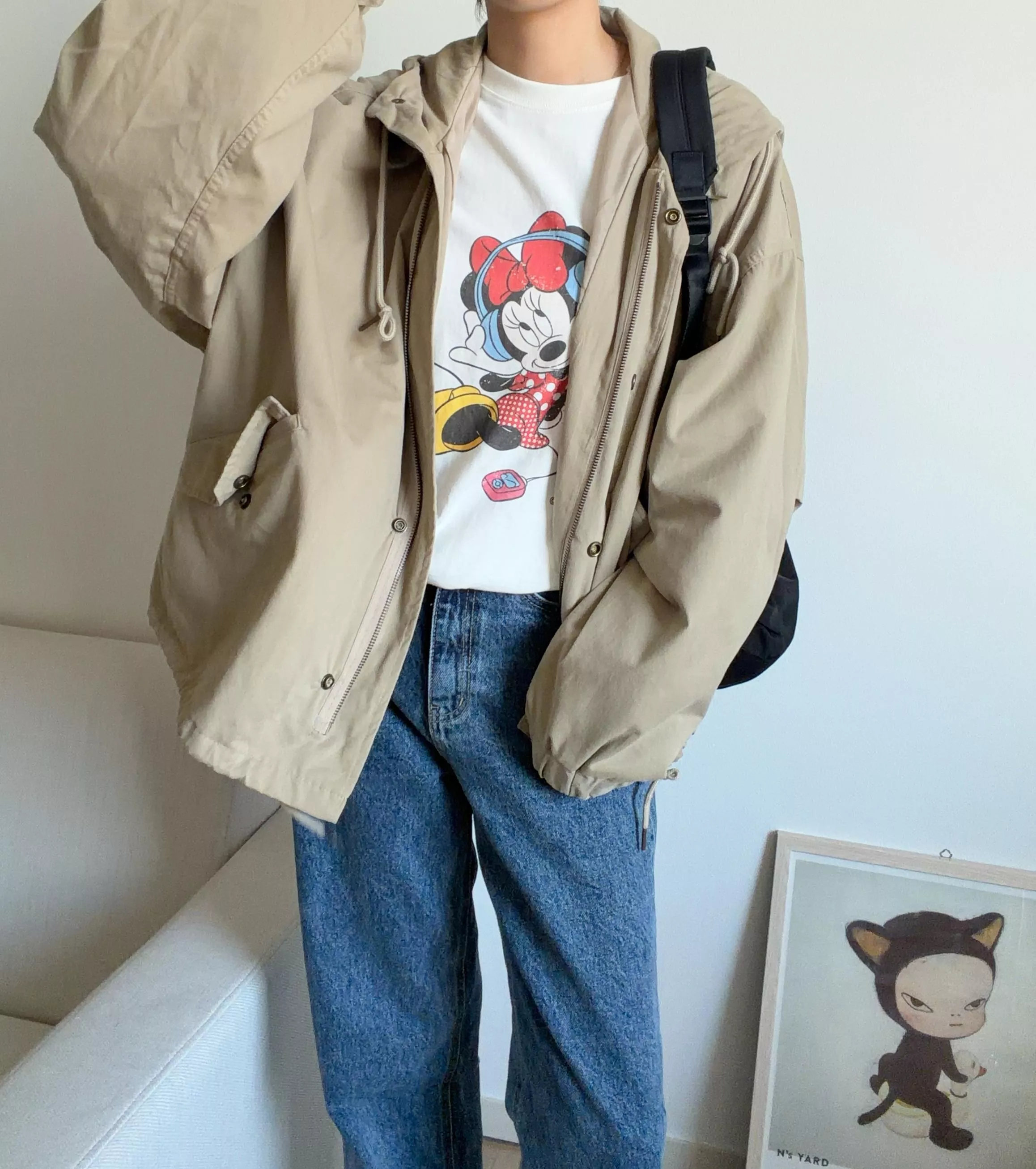 連帽風衣外套 (4color)