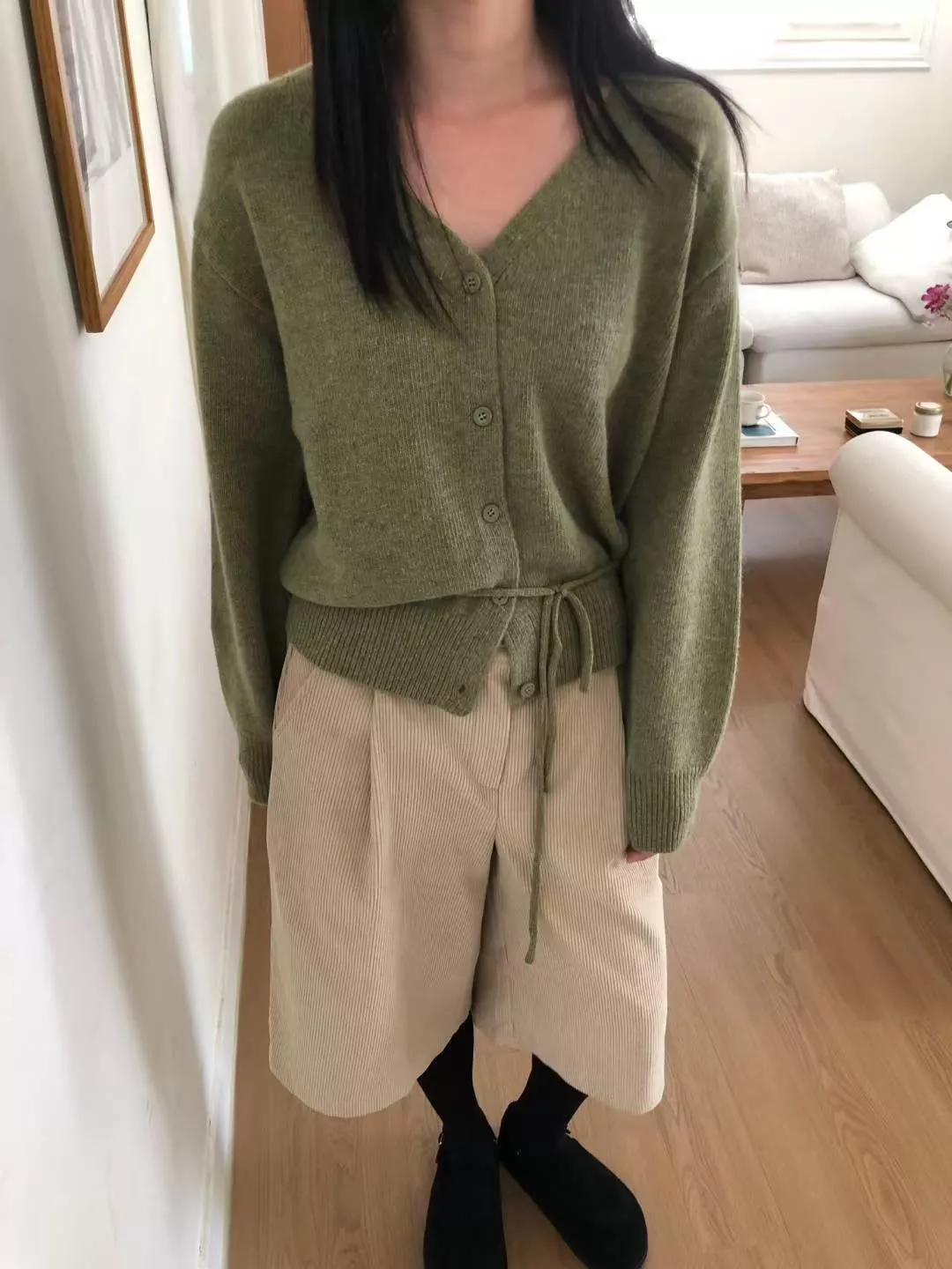 綁帶針織外套 (4color)