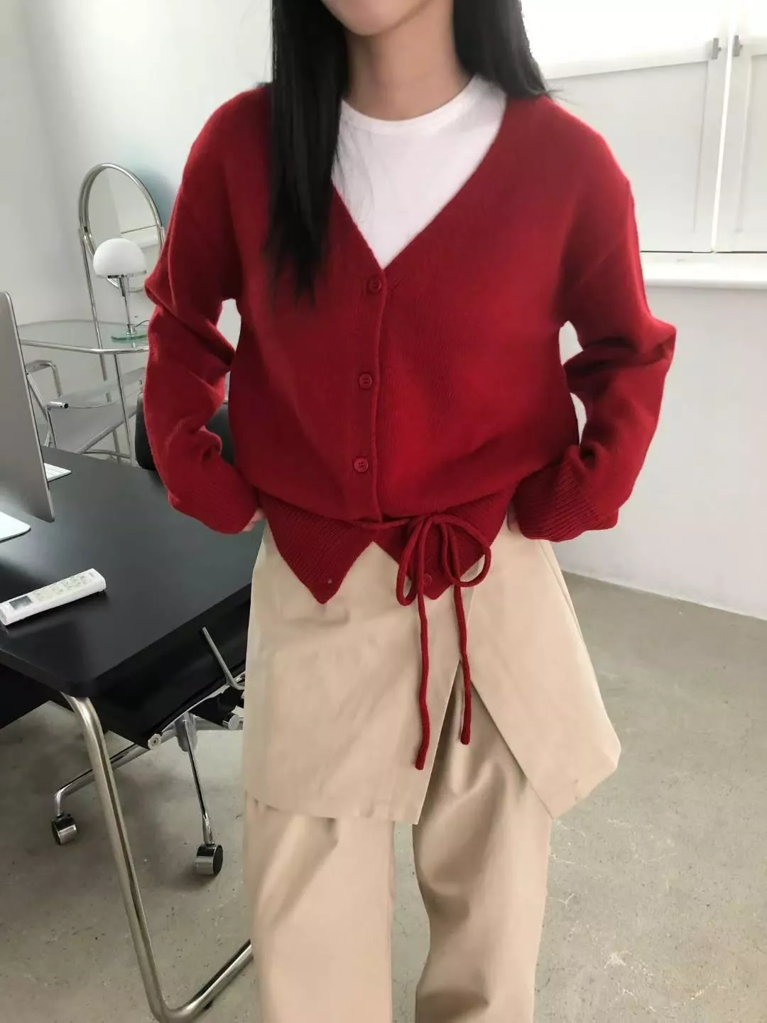 綁帶針織外套 (4color)